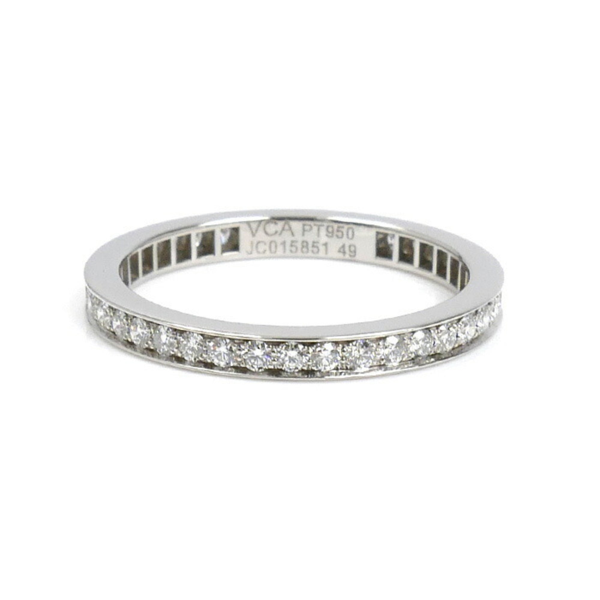 Van Cleef & Arpels Platinum Platinum 950 Band Ring (Pre-Owned)