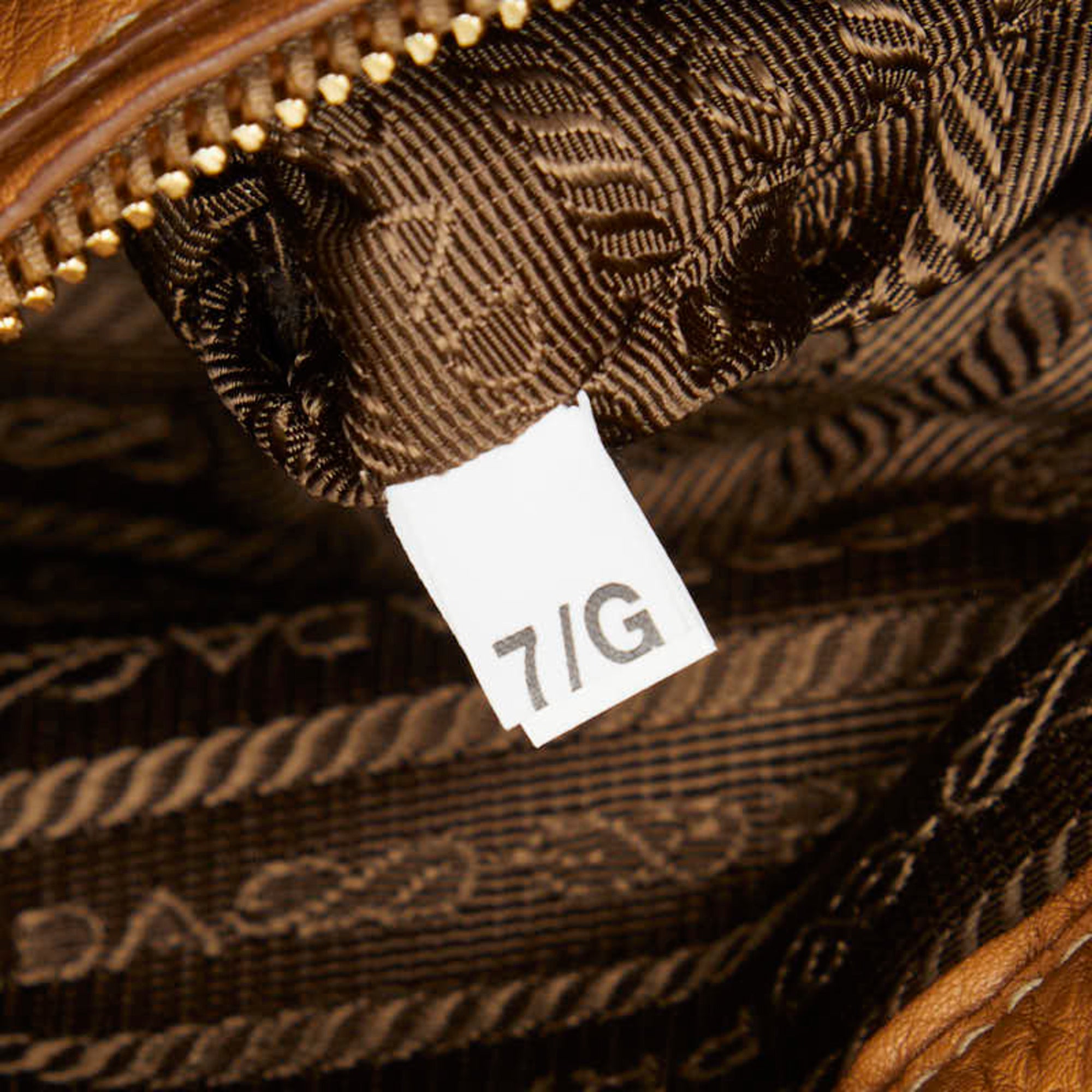 Prada Camel Leather Shoulder Bag Tote Bag (Pre-Owned)