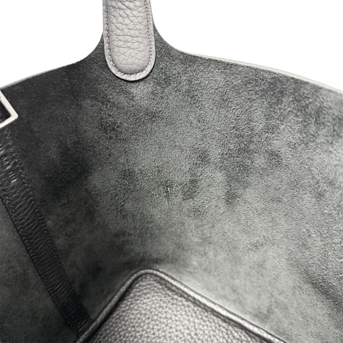 Hermes Black Leather Handbag (Pre-Owned)