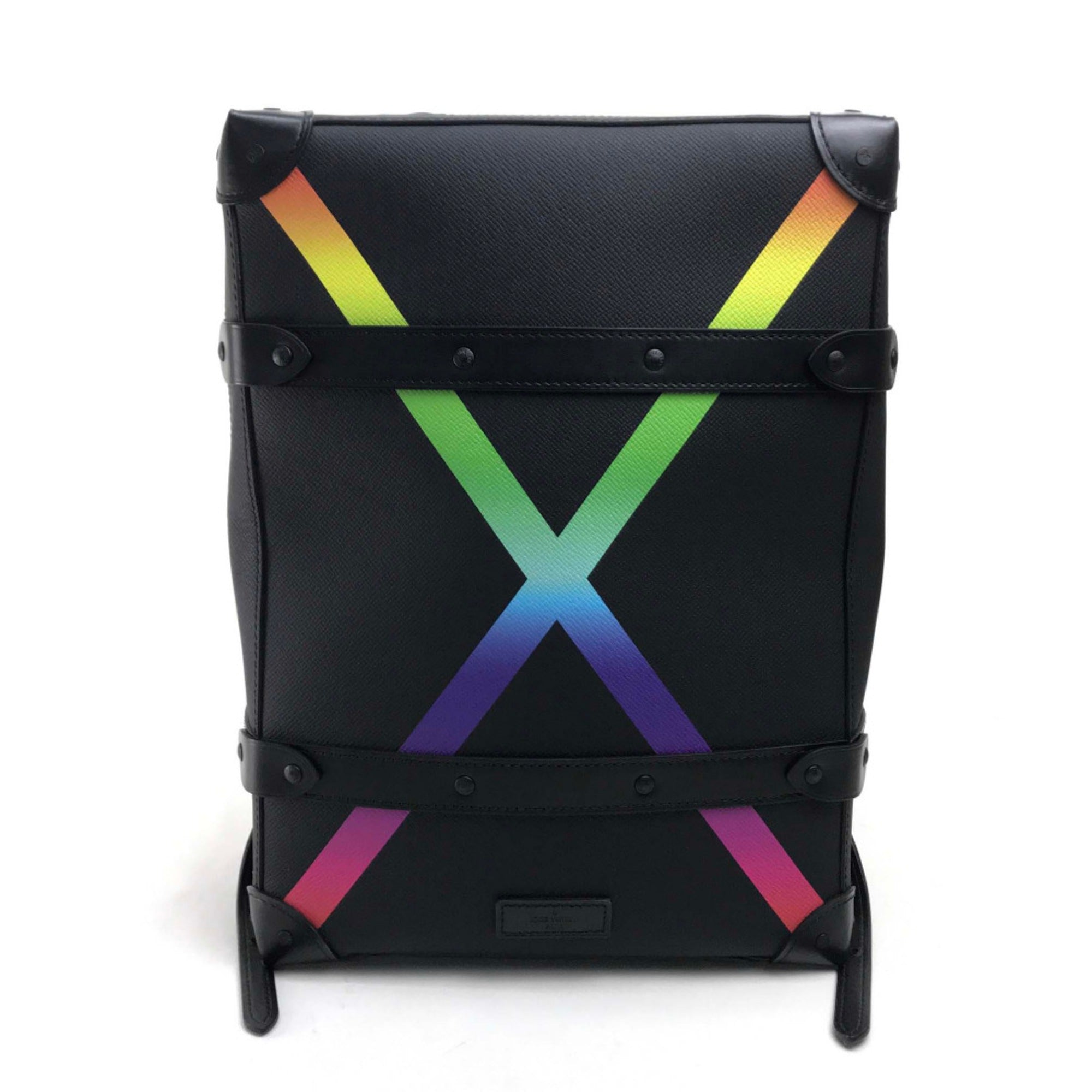 Louis Vuitton Black Leather Backpack (Pre-Owned)