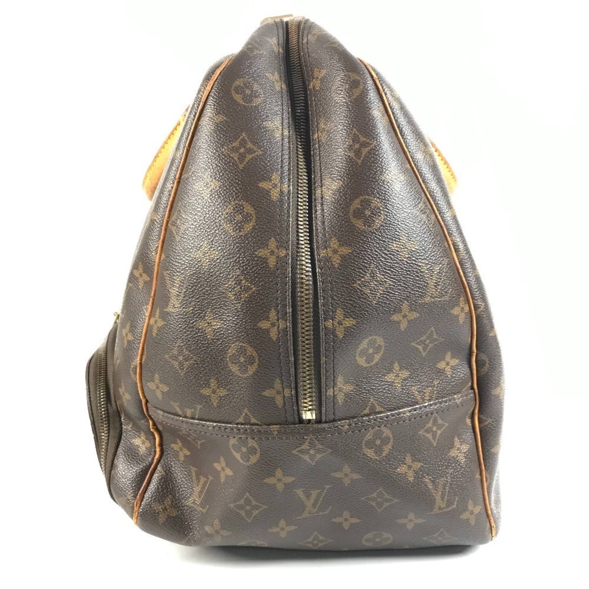 Louis Vuitton Brown Monogram Boston Bag Handbag Tote Bag (Pre-Owned)