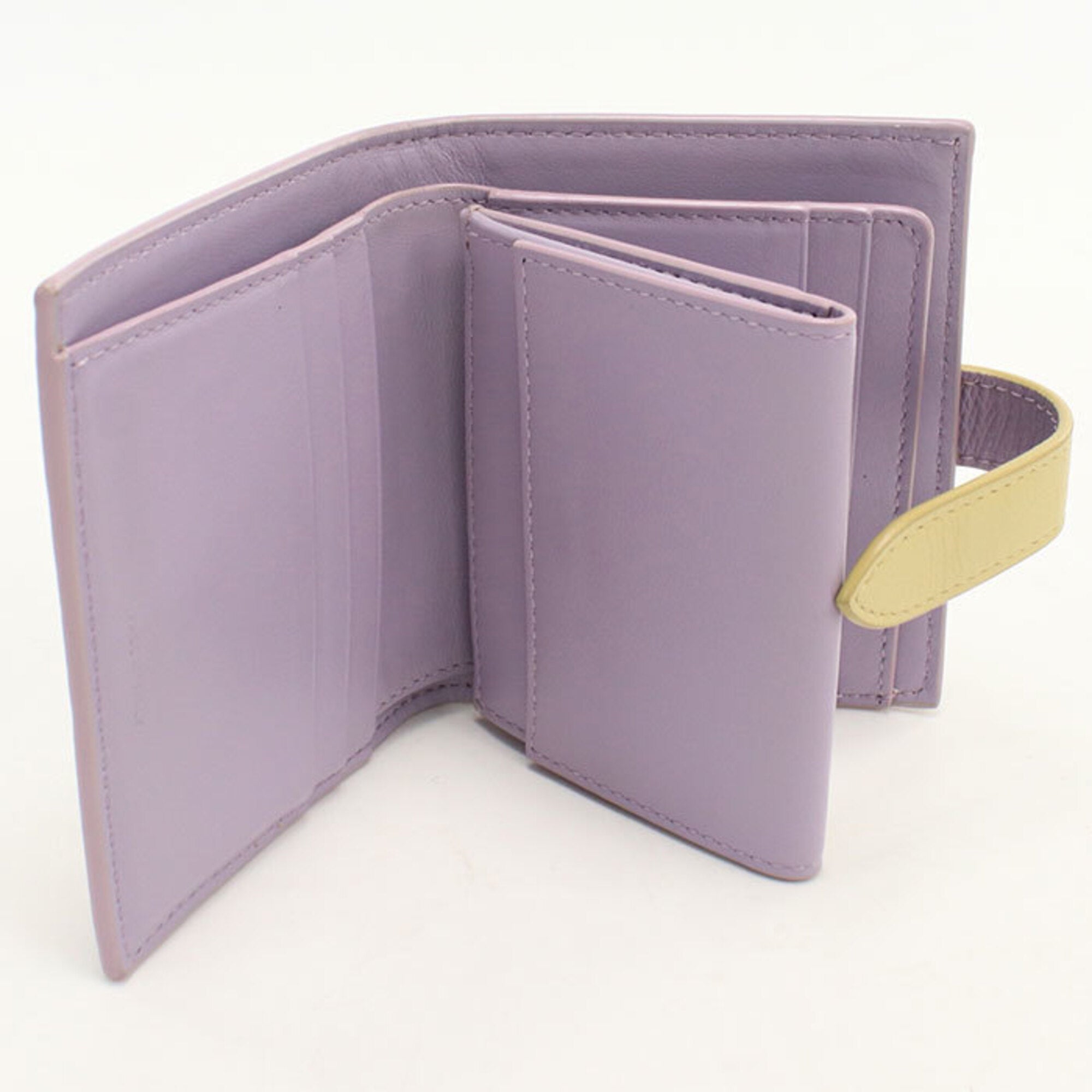 Celine Purple Leather Wallet (Bi-Fold) (Pre-Owned)