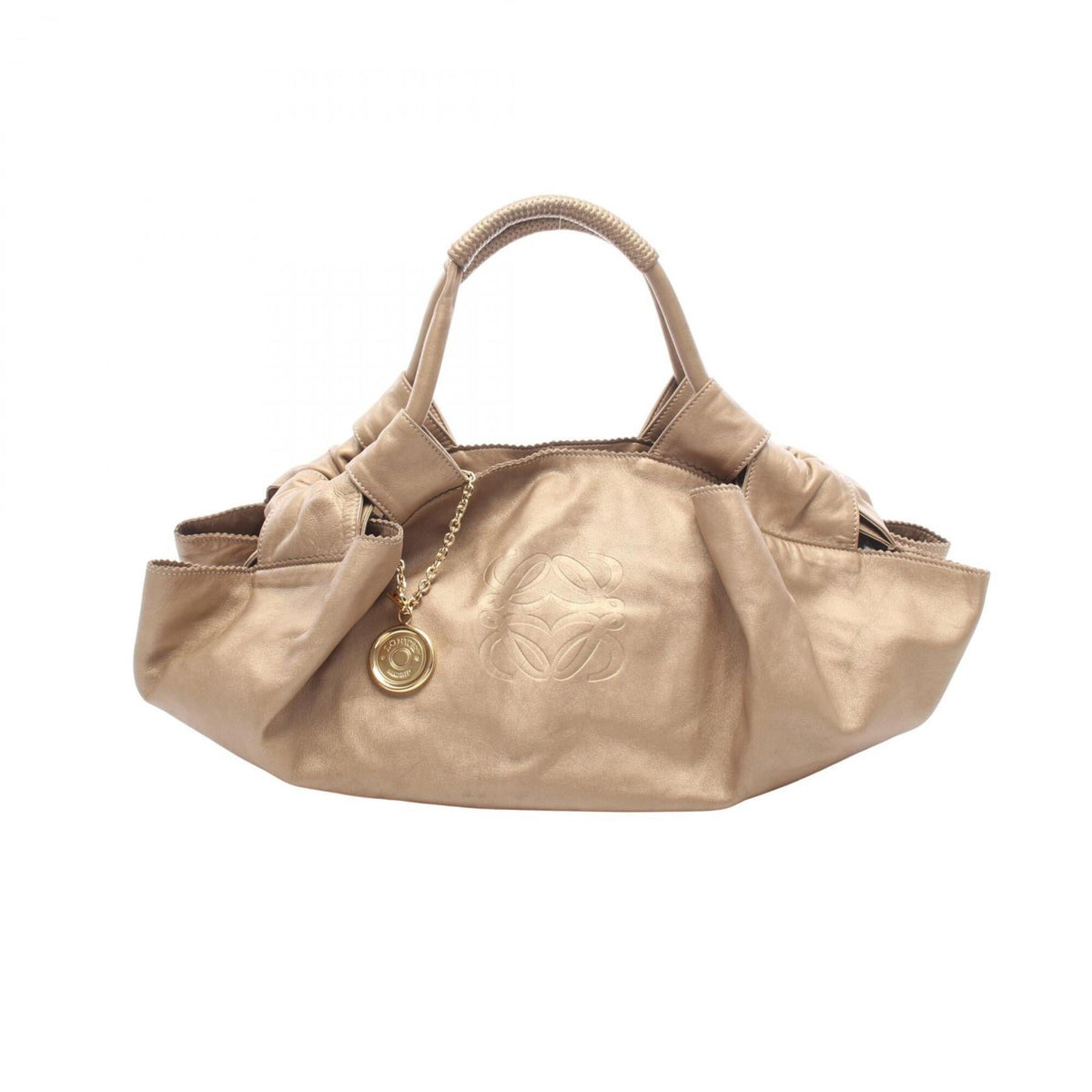 Loewe Gold Leather Handbag (Pre-Owned)