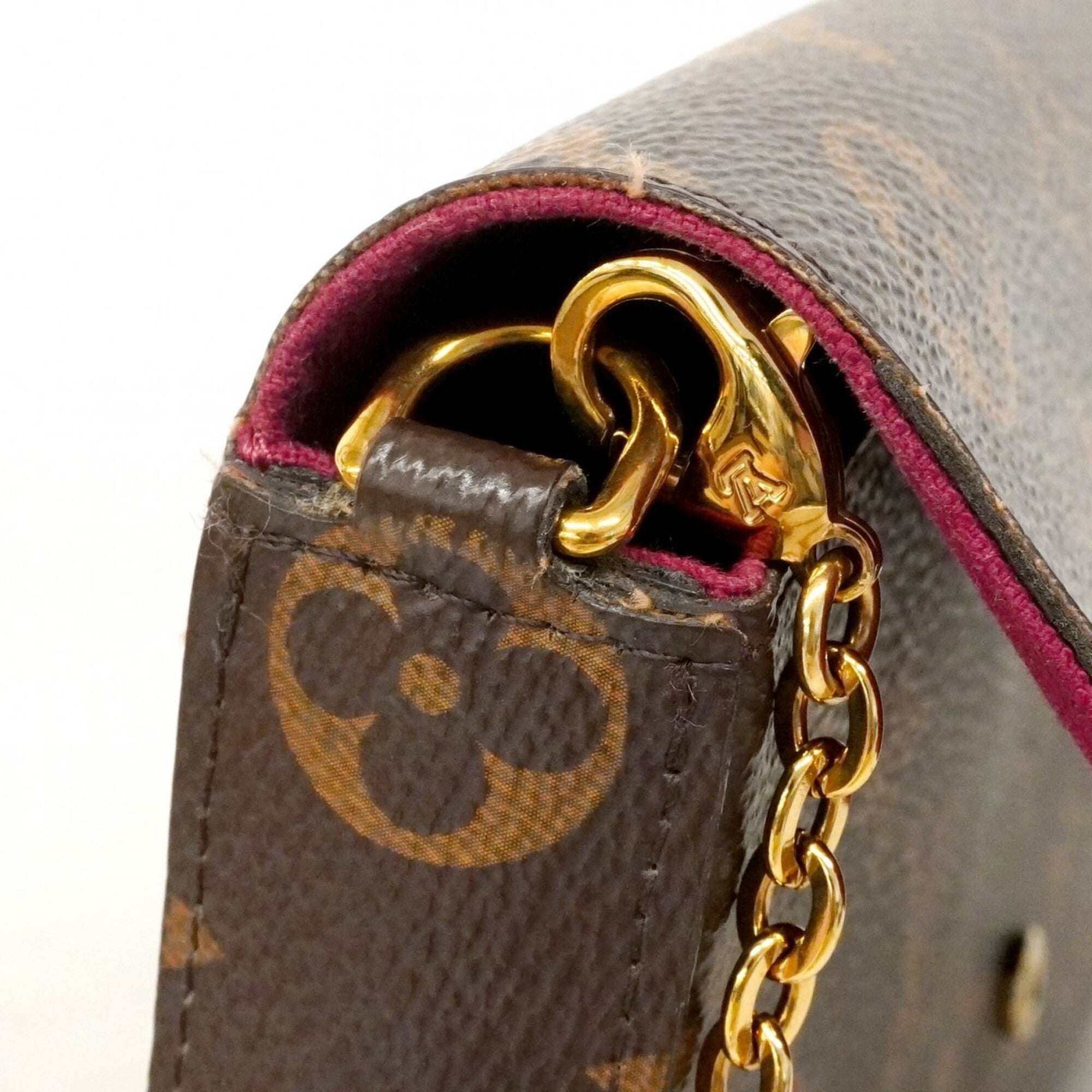 Louis Vuitton Brown Chain/Shoulder Wallet (Pre-Owned)