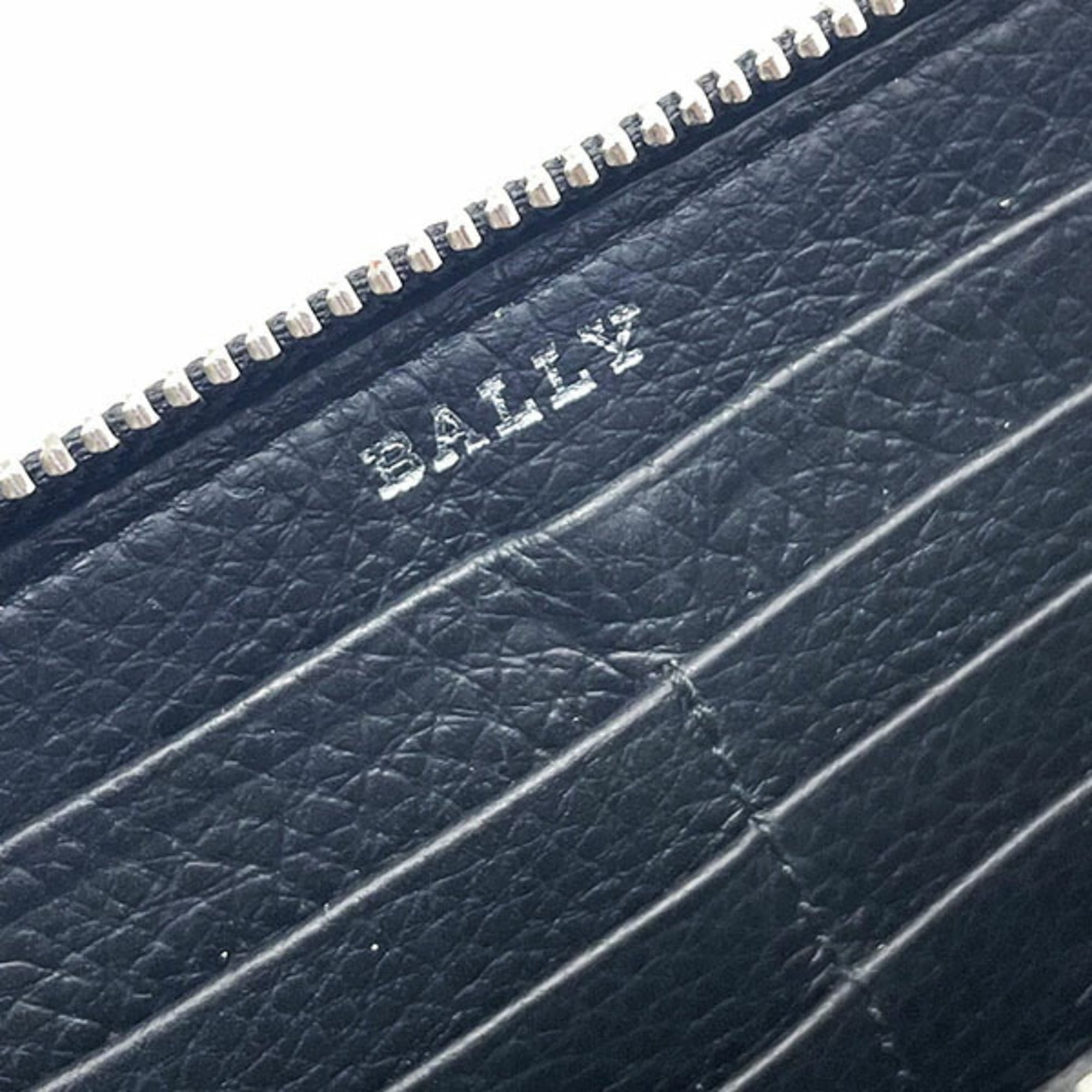 Bally Black Leather Long Wallet (Bi-Fold) (Pre-Owned)
