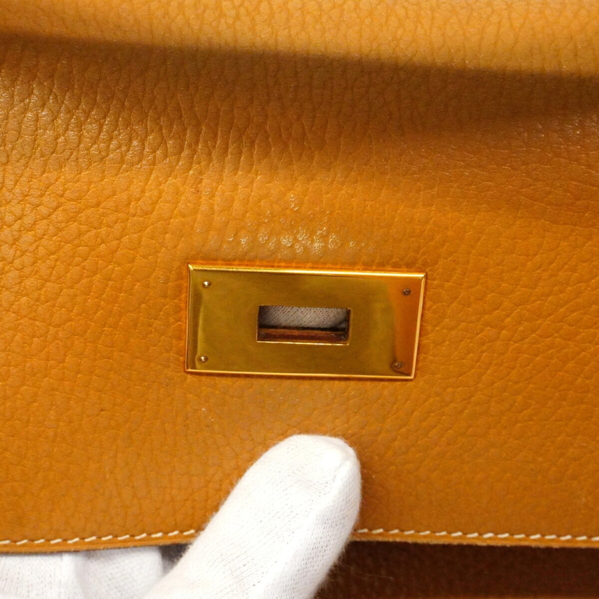 Hermes Natural Ardennes Leather Handbag (Pre-Owned)
