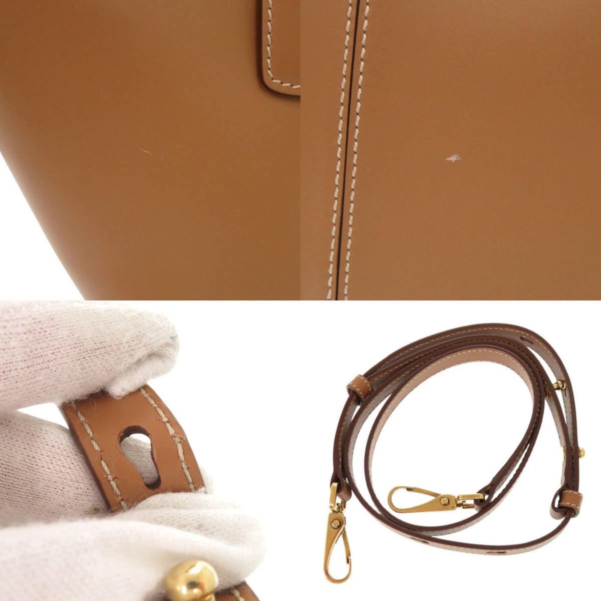 Tod's Brown Leather Handbag Shoulder Bag (Pre-Owned)