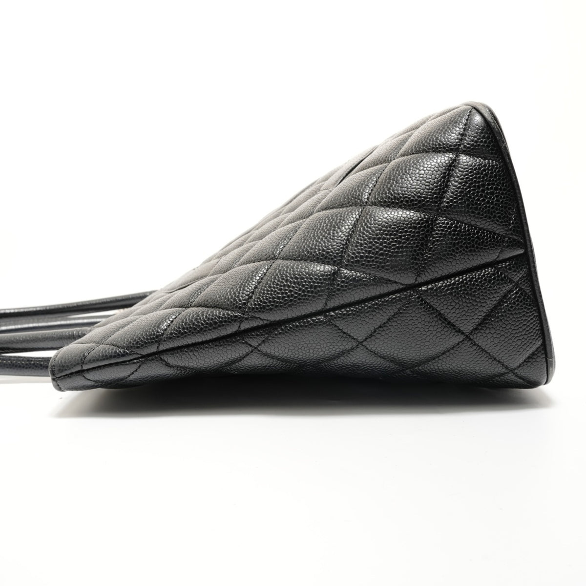Chanel Black Grained Calfskin Tote Bag (Pre-Owned)