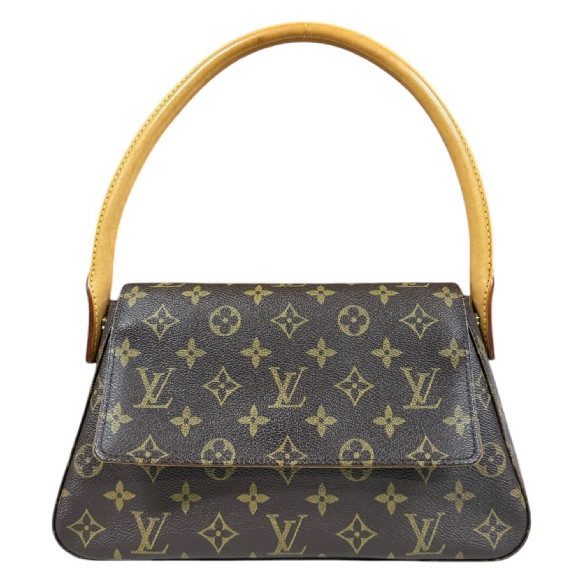 Louis Vuitton Brown Monogram Canvas Handbag (Pre-Owned)