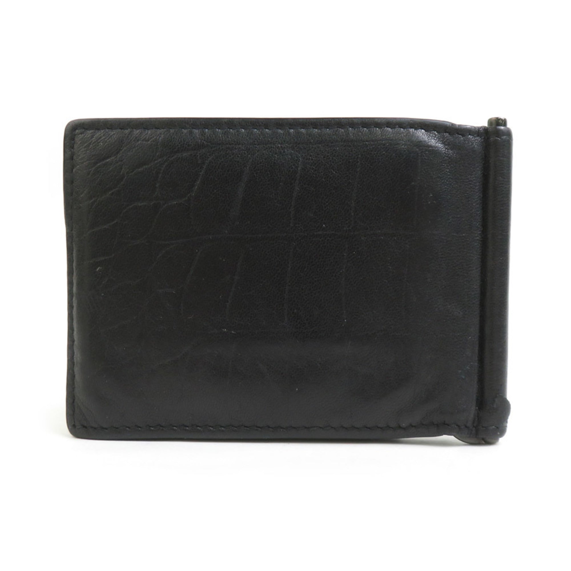 Balenciaga Black Leather Long Bill Wallet (Bi-Fold) (Pre-Owned)