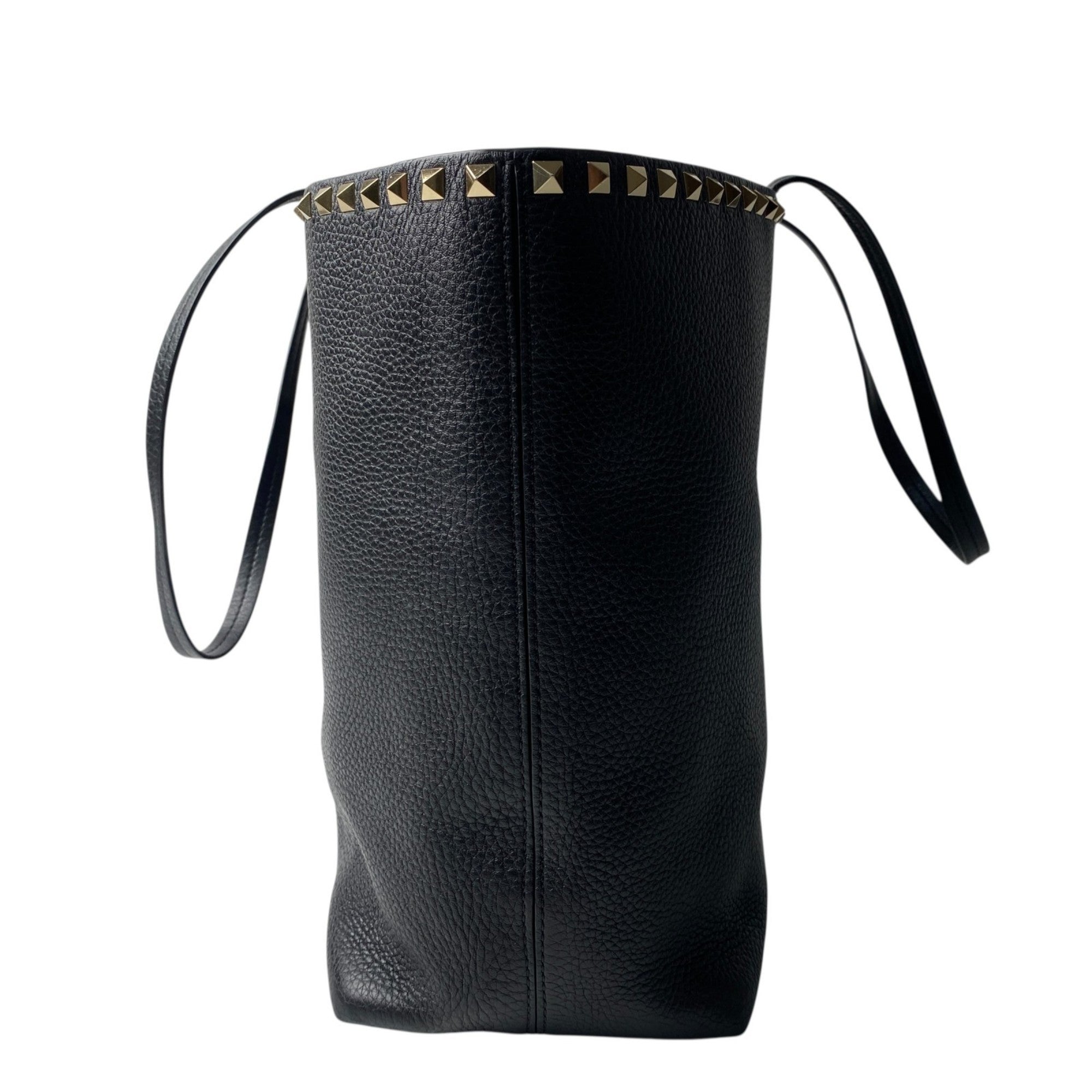 Valentino Black Leather Tote Bag (Pre-Owned)
