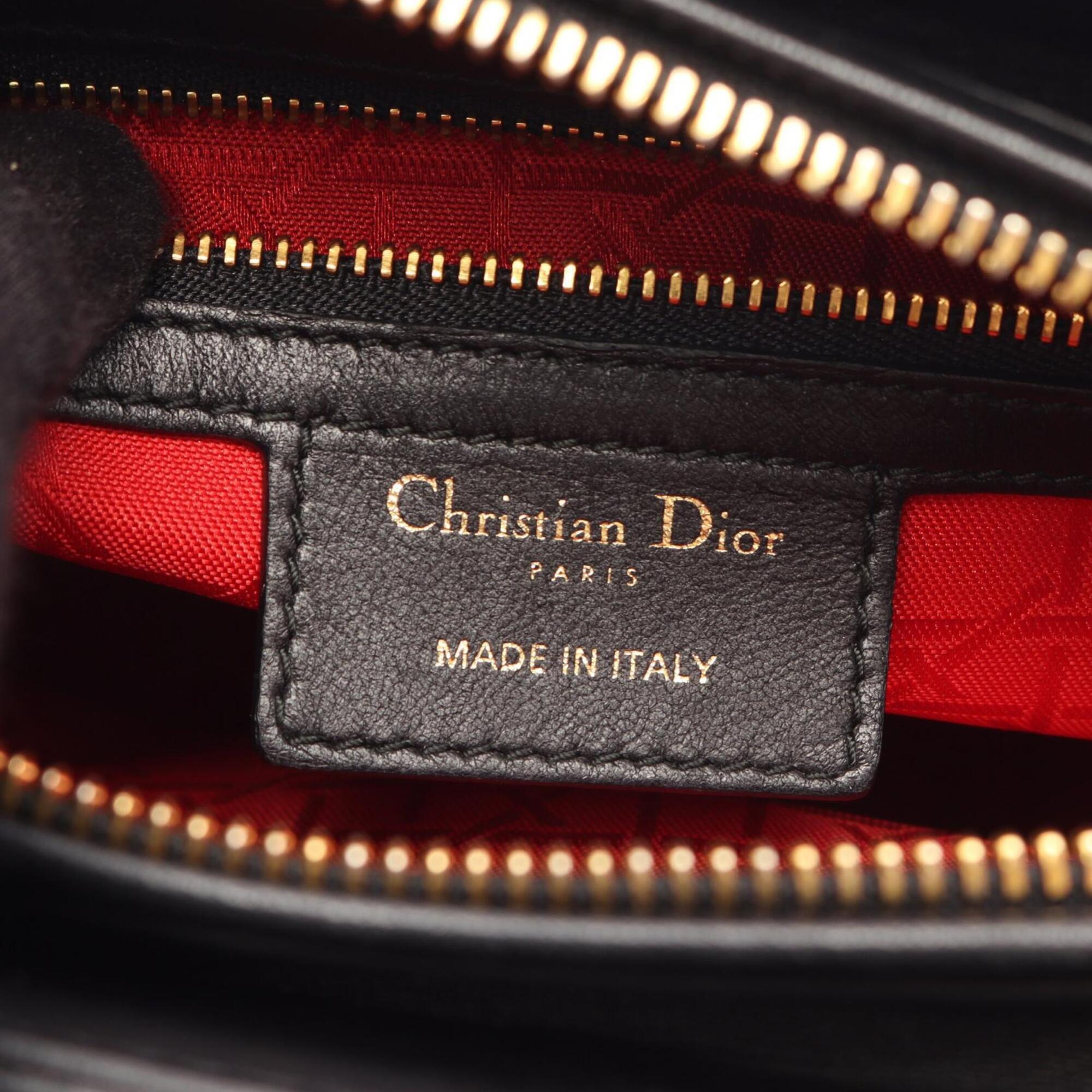 Christian Dior Black Leather Handbag (Pre-Owned)