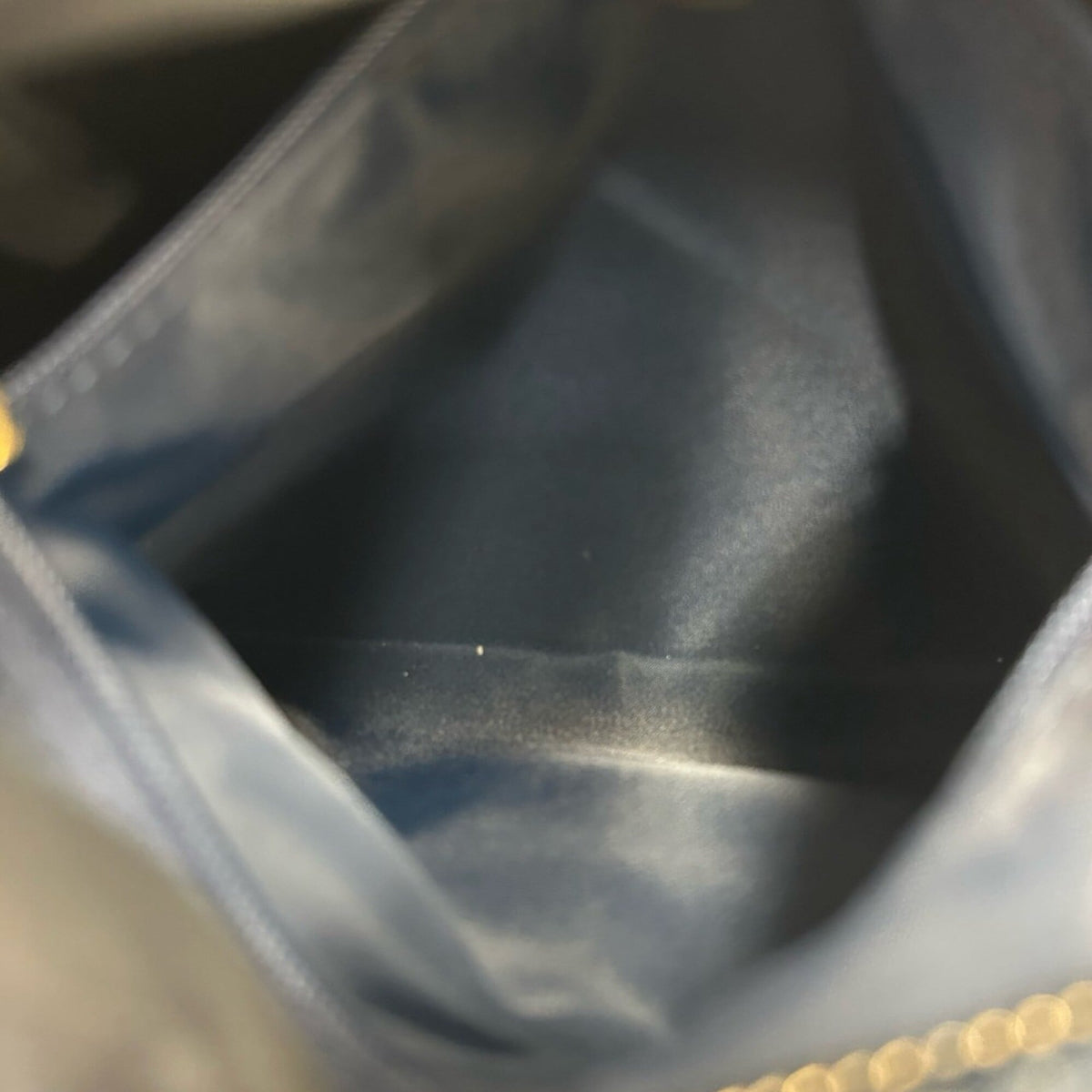 Christian Dior Navy Pvc Leather Boston Bag Handbag (Pre-Owned)