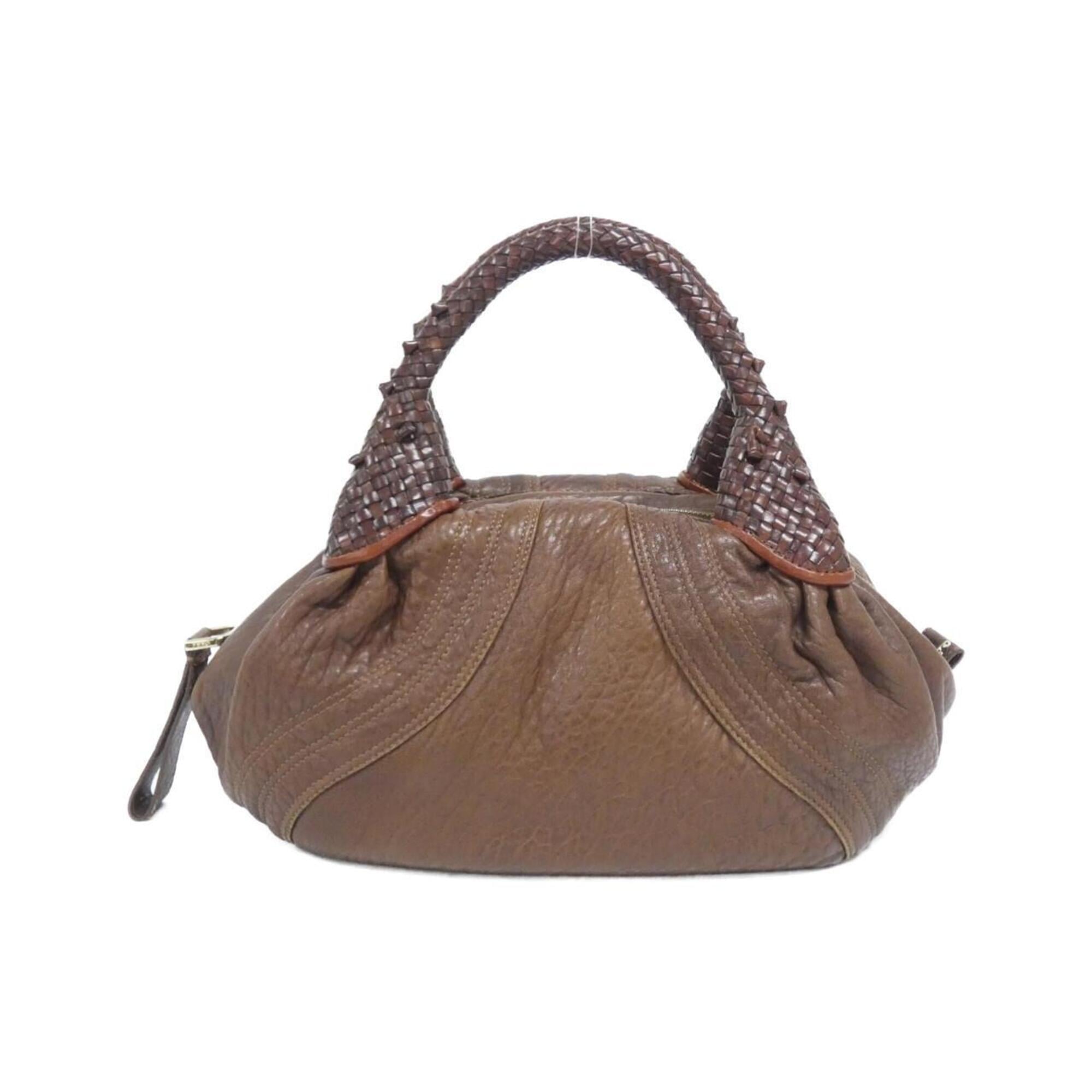 Fendi Brown Leather Handbag (Pre-Owned)