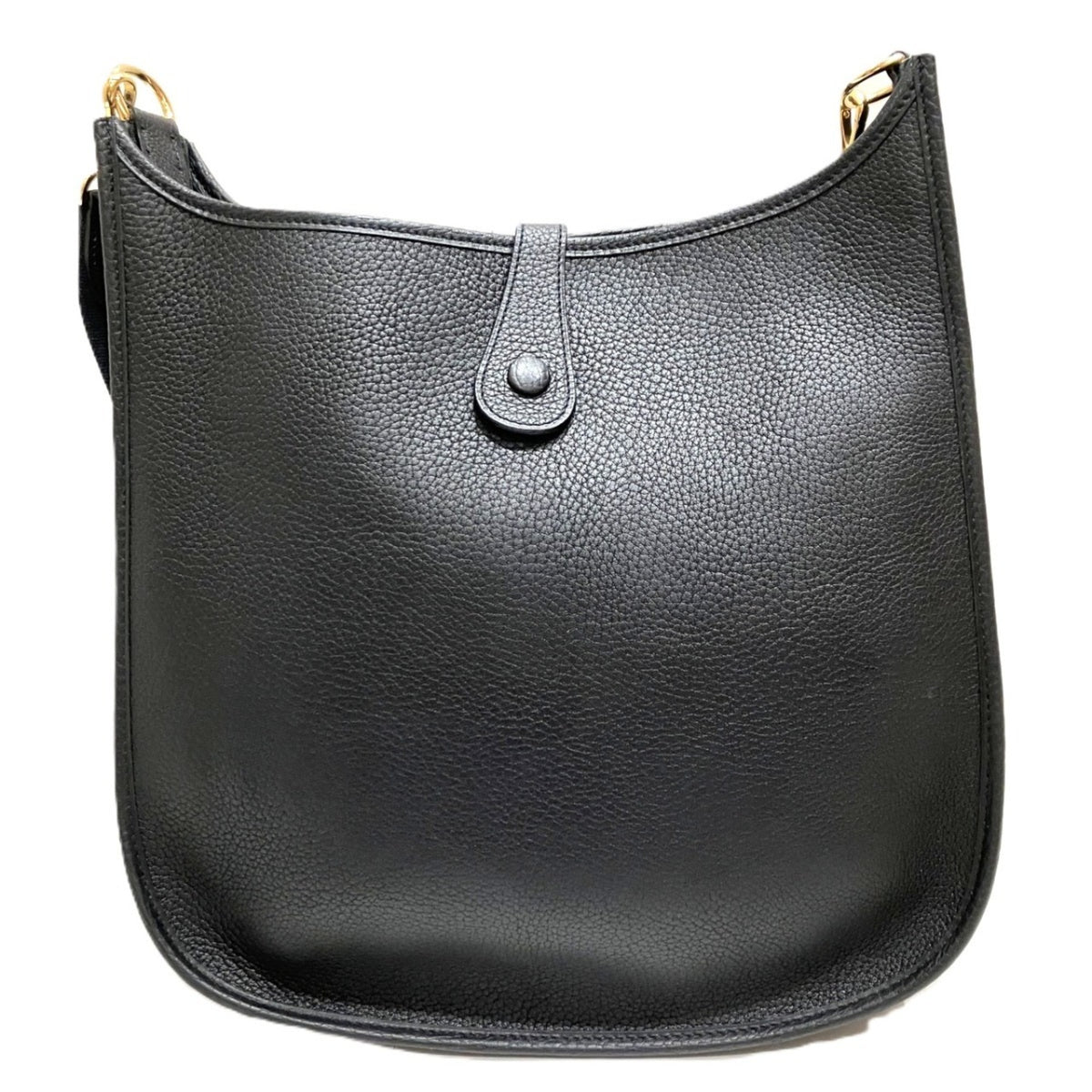 Hermes Evelyne Black Taurillon Clemence Leather Shoulder Bag (Pre-Owned)