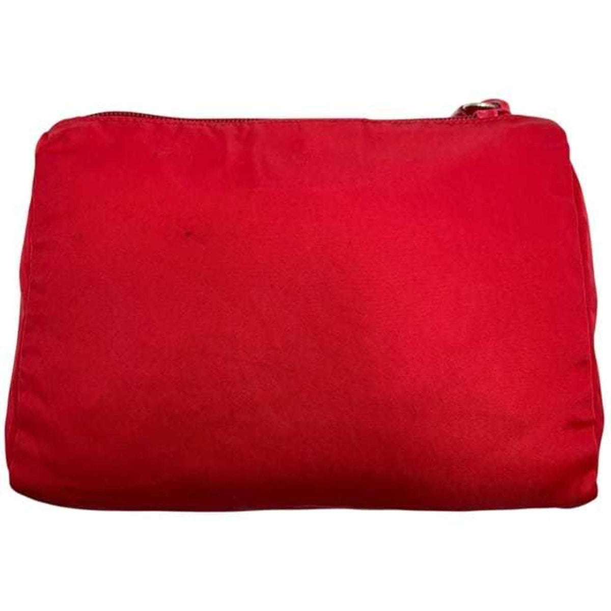 Prada Red Color Nylon Pouch (Pre-Owned)