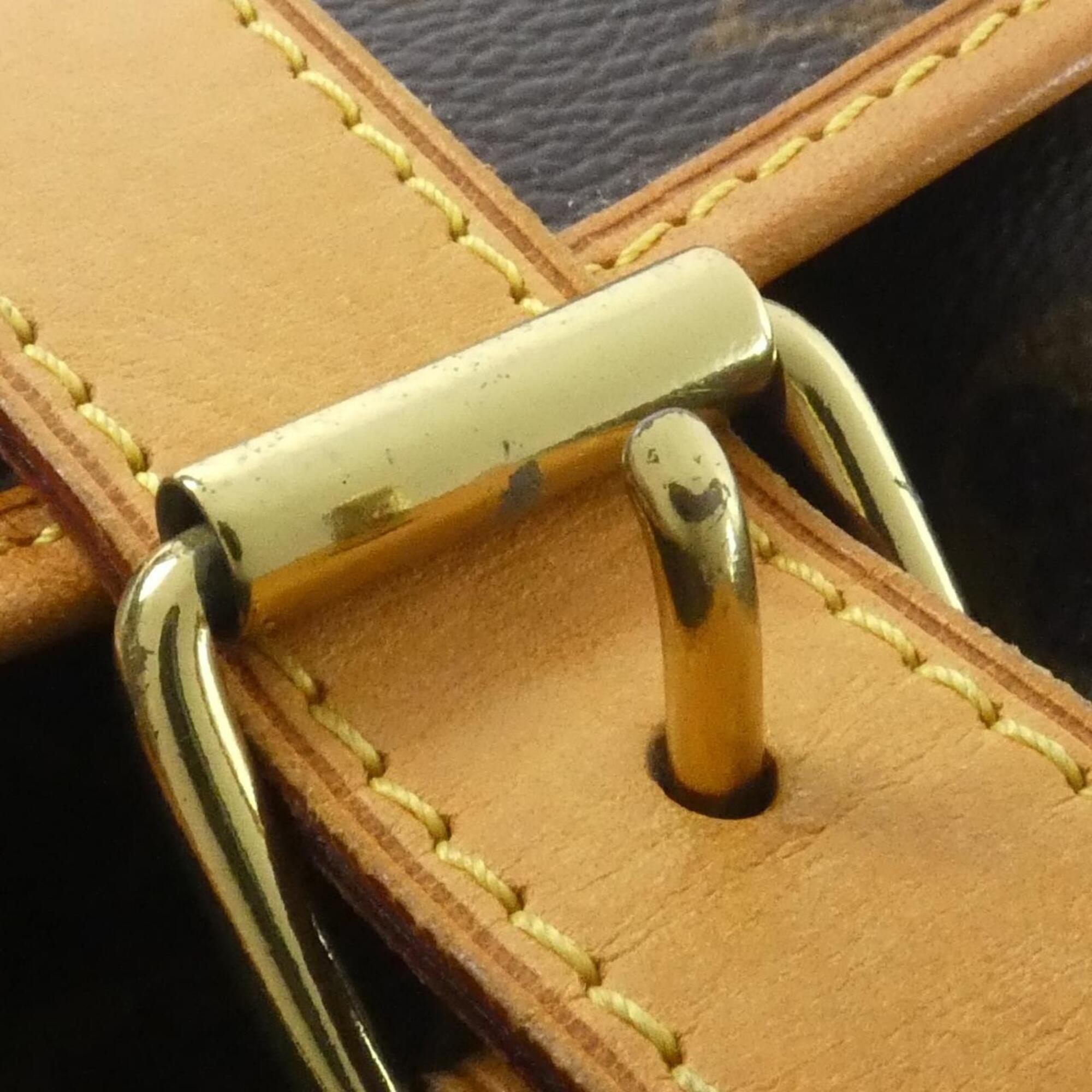 Louis Vuitton Monogram Marron Coated Canvas Backpack (Pre-Owned)