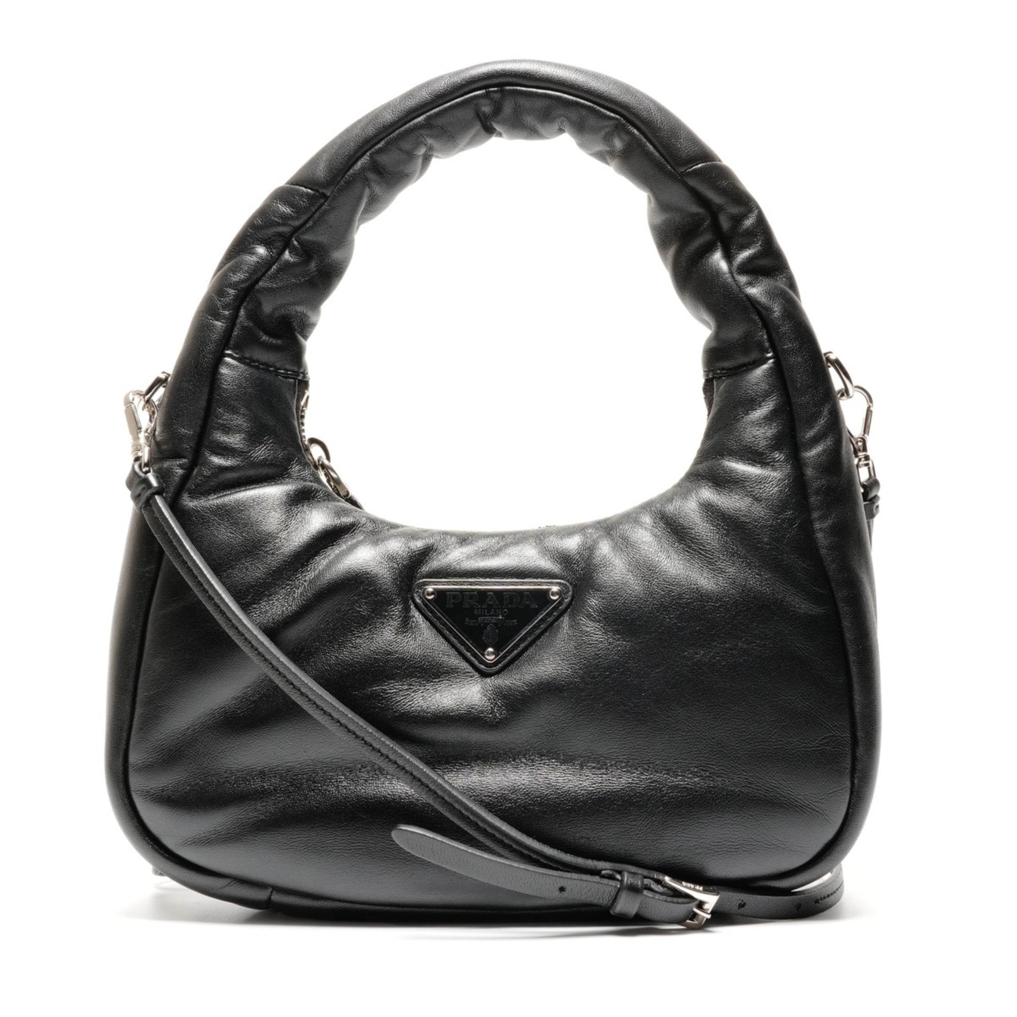 Prada Black Nappa Leather Handbag (Pre-Owned)