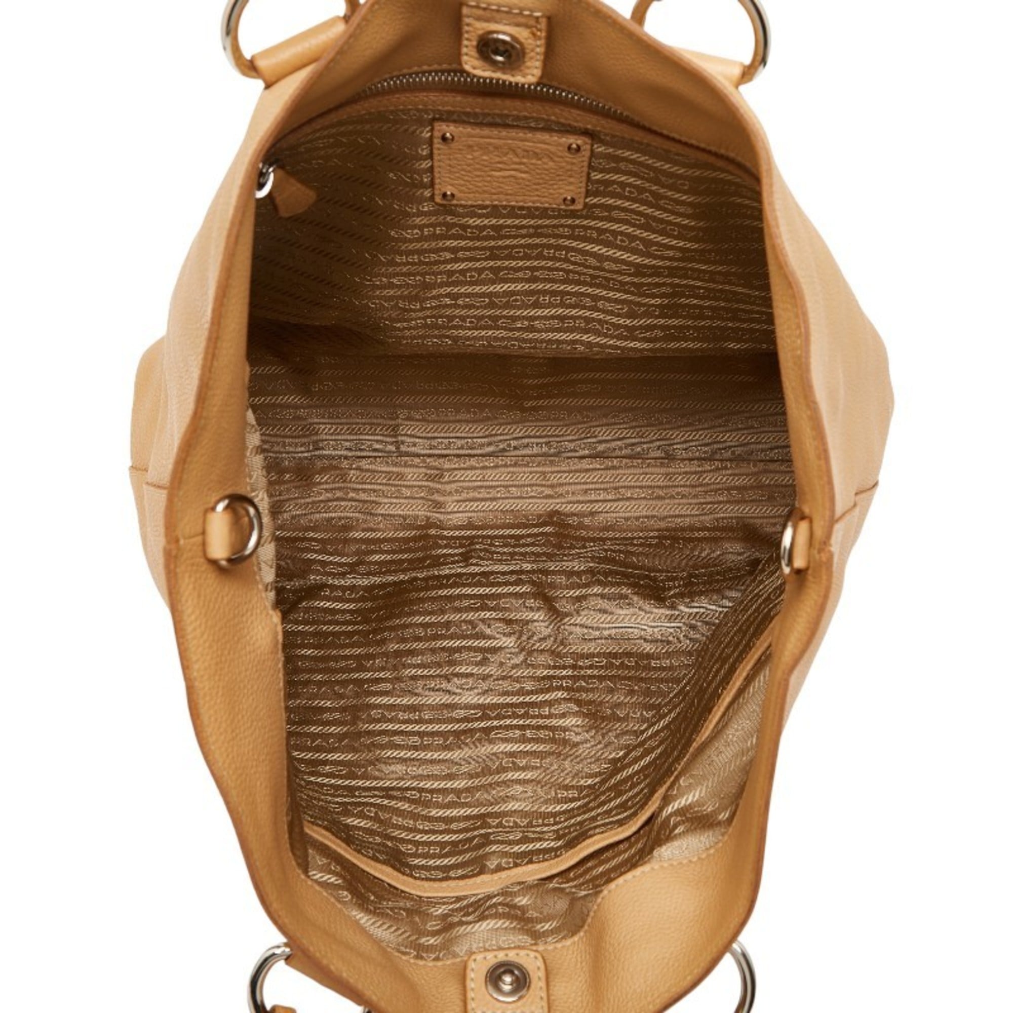 Prada Beige Leather Handbag (Pre-Owned)