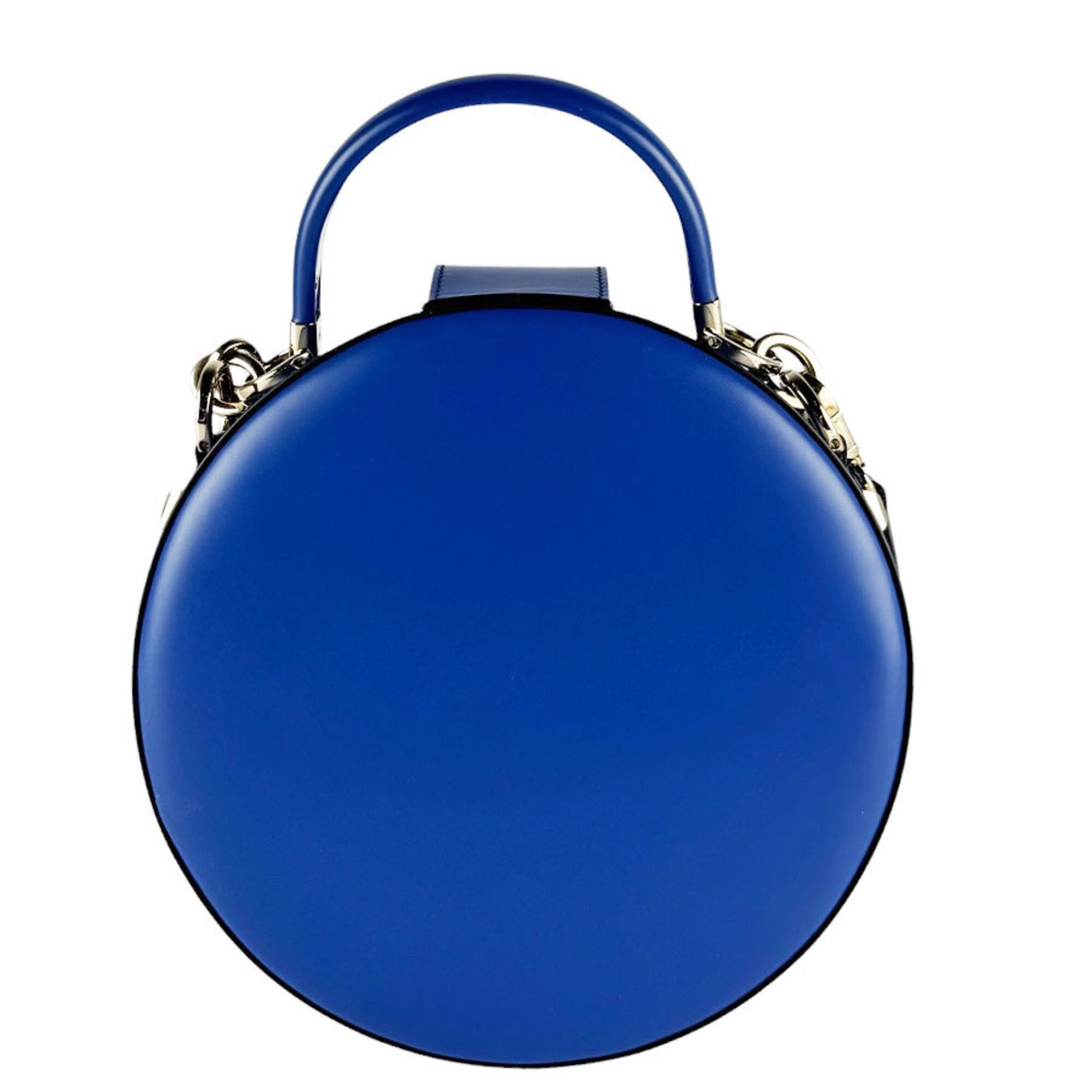 Salvatore Ferragamo Blue Leather Shoulder Bag (Pre-Owned)