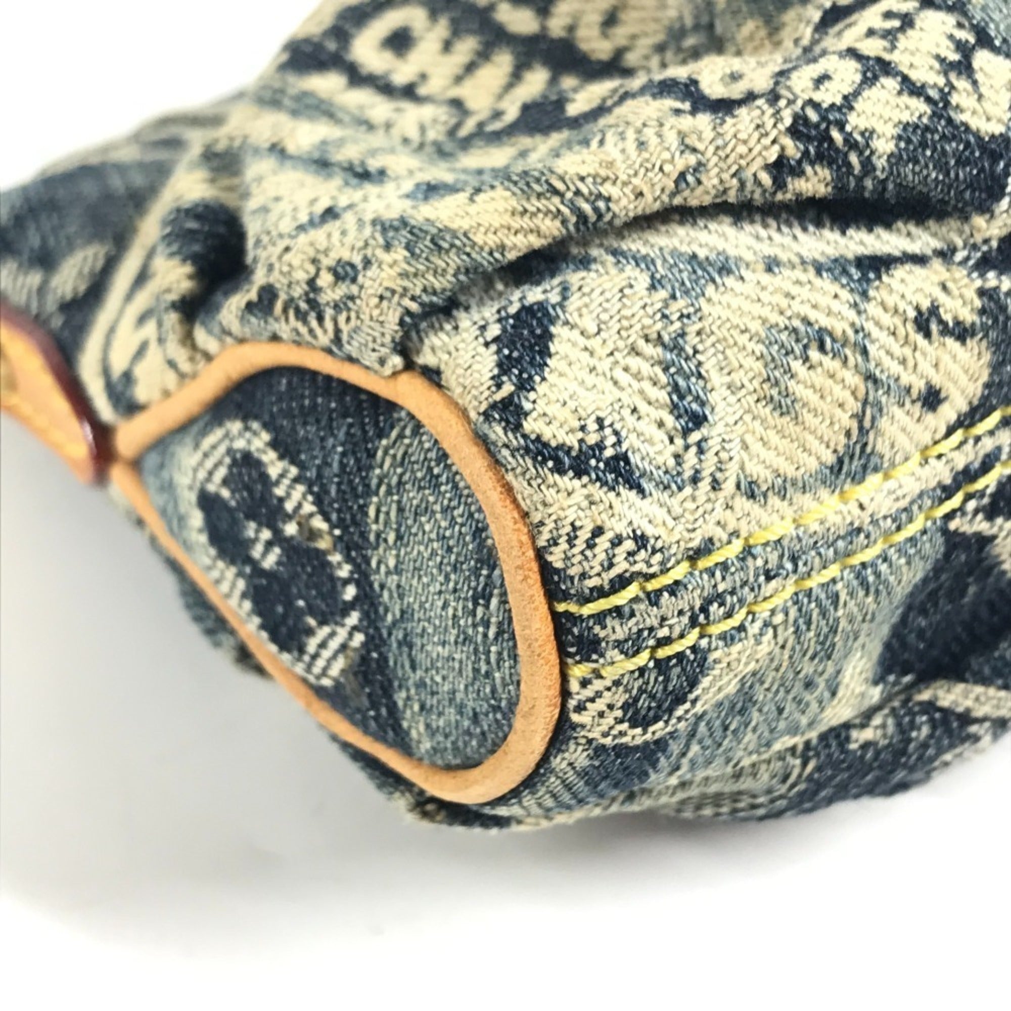 Louis Vuitton Monogram Denim Blue Monogram Denim Handbag (Pre-Owned)