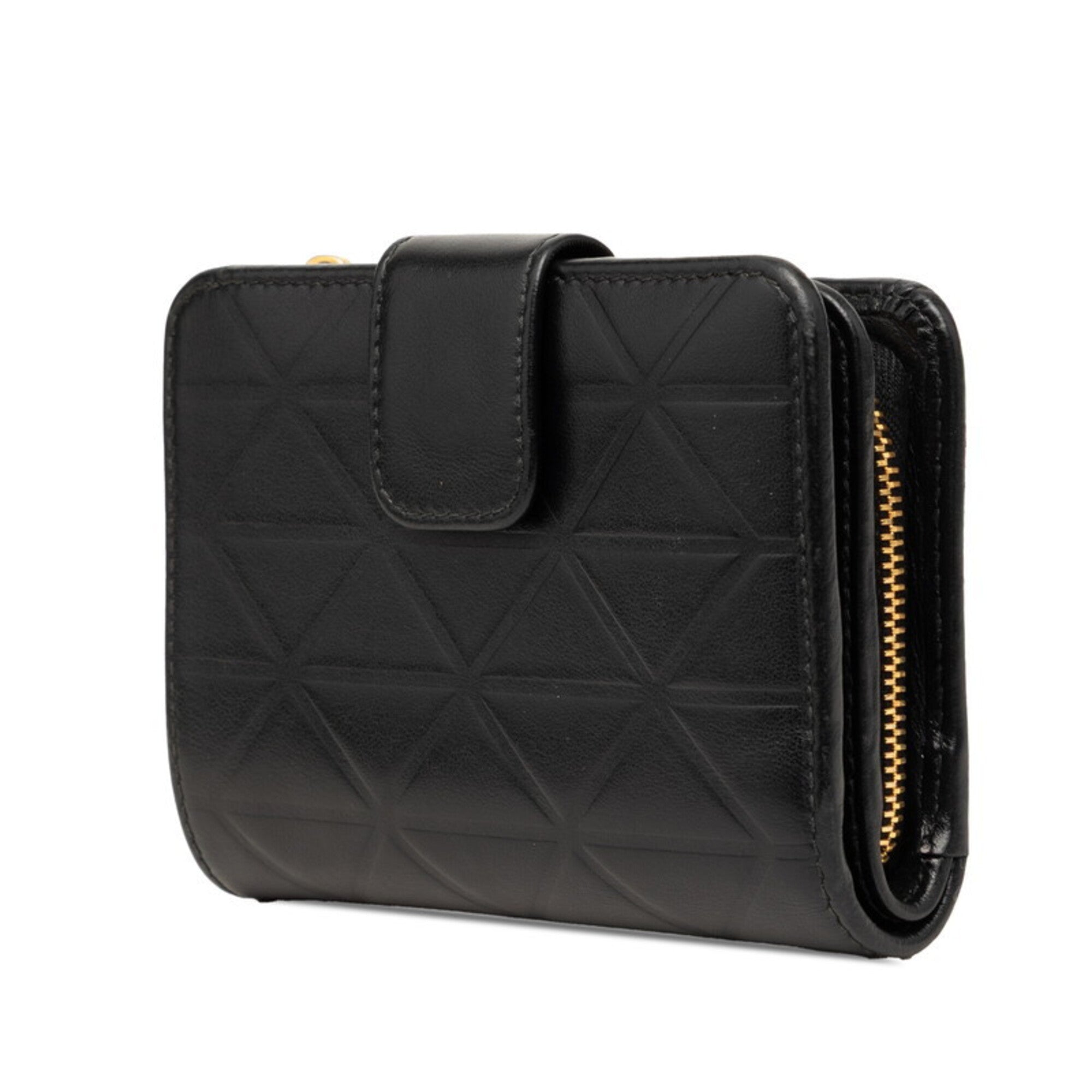 Prada Black Leather Wallet (Bi-Fold) (Pre-Owned)