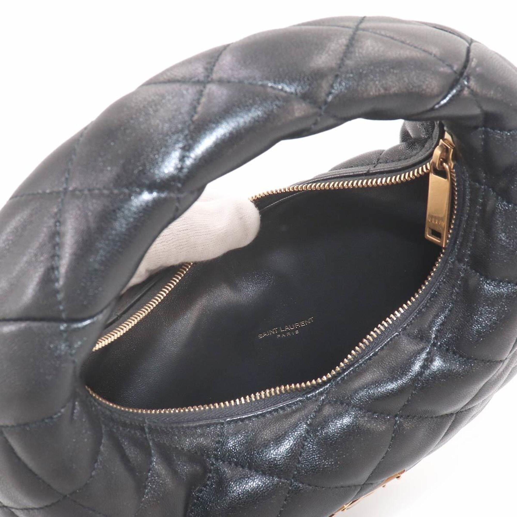 Saint Laurent Black Leather Handbag (Pre-Owned)