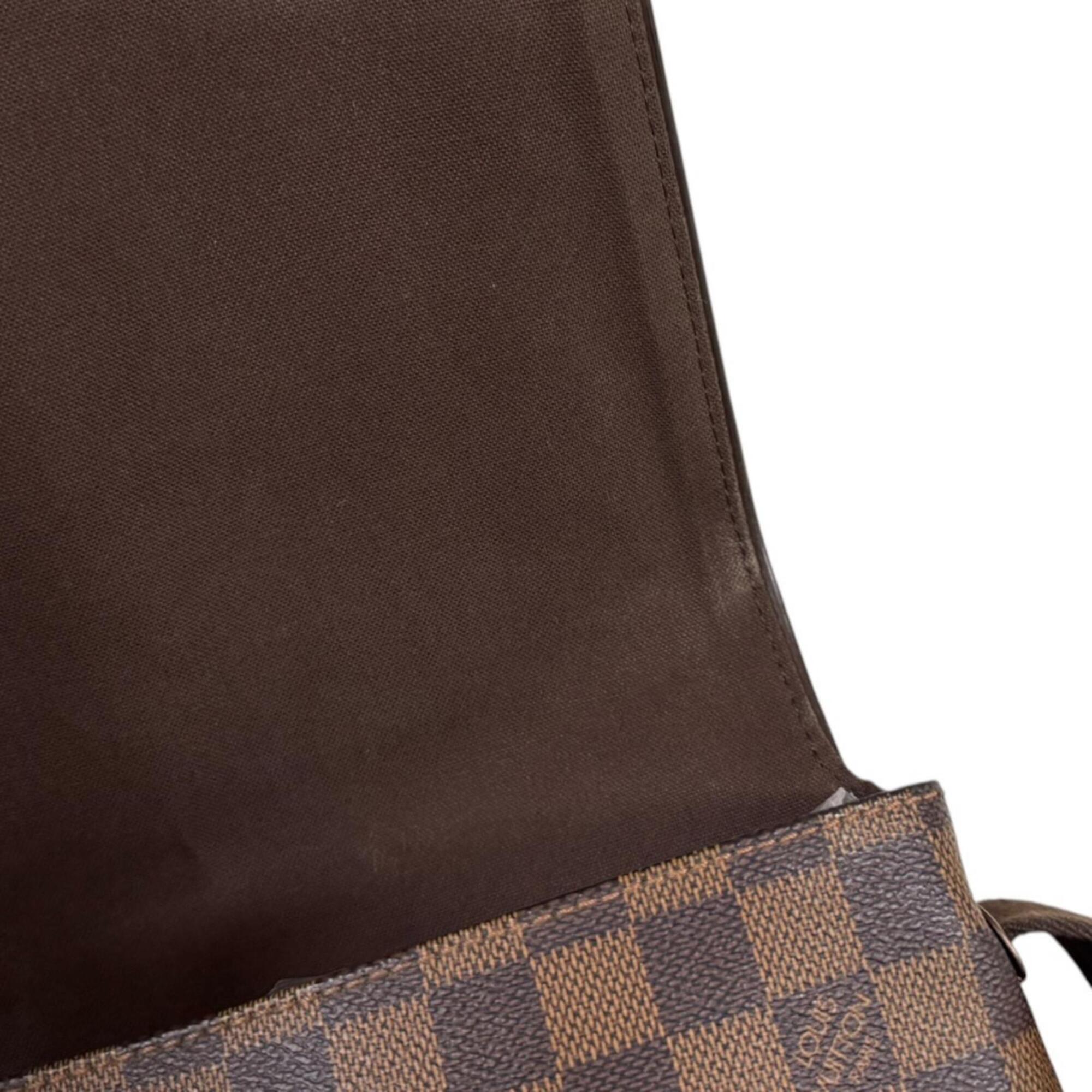 Louis Vuitton Damier Brown Damier Canvas Handbag Shoulder Bag (Pre-Owned)