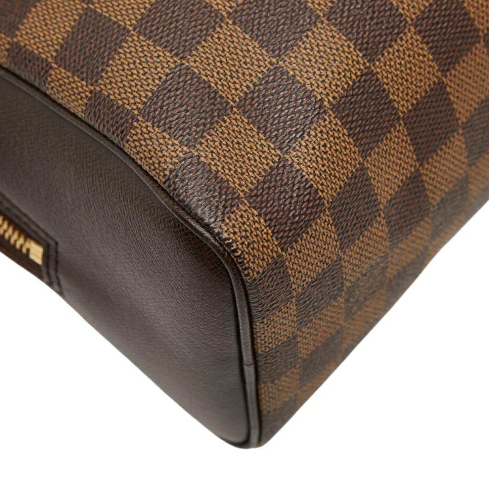 Louis Vuitton Brown Damier Canvas Pvc Leather Handbag (Pre-Owned)