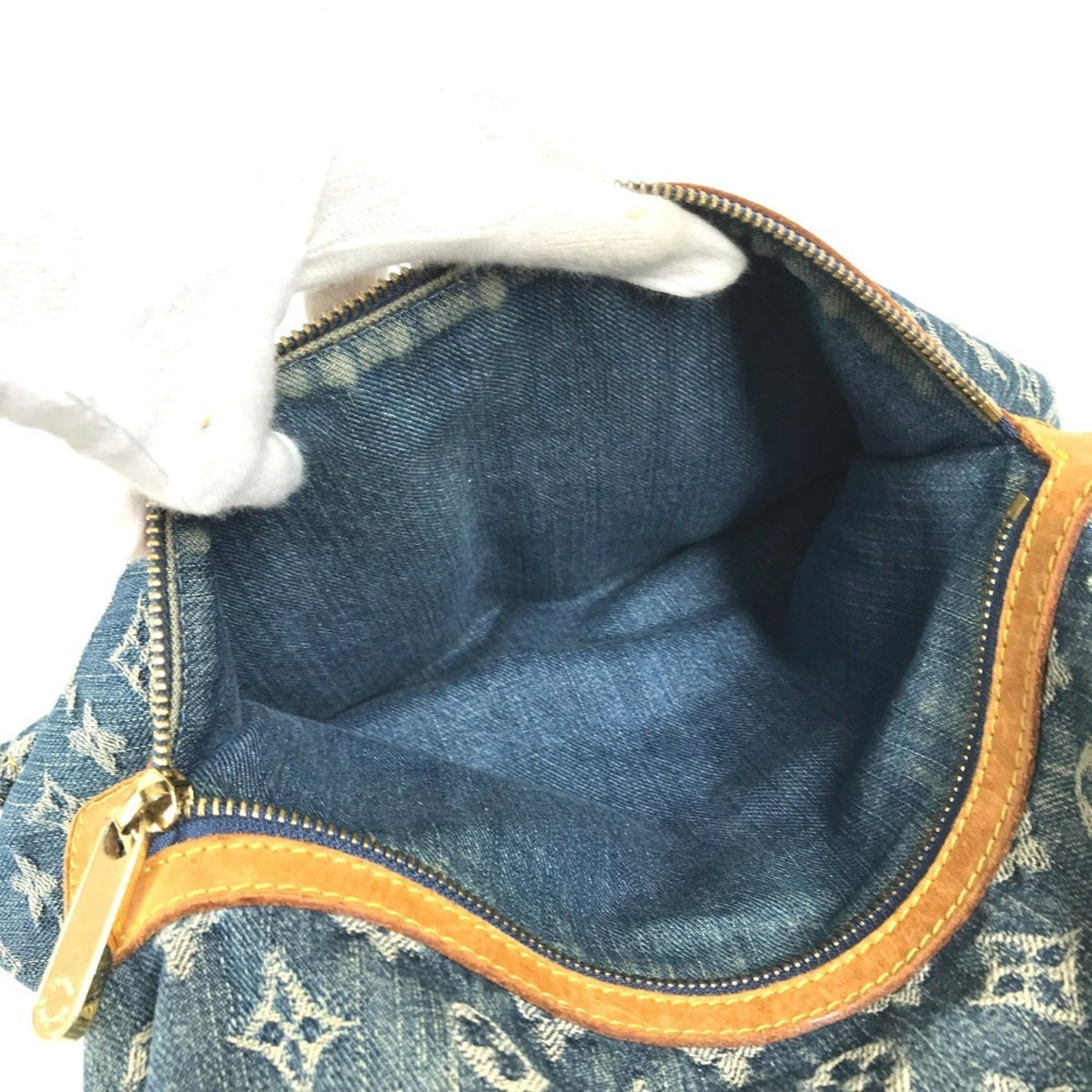 Louis Vuitton Blue Monogram Denim Shoulder Bag (Pre-Owned)