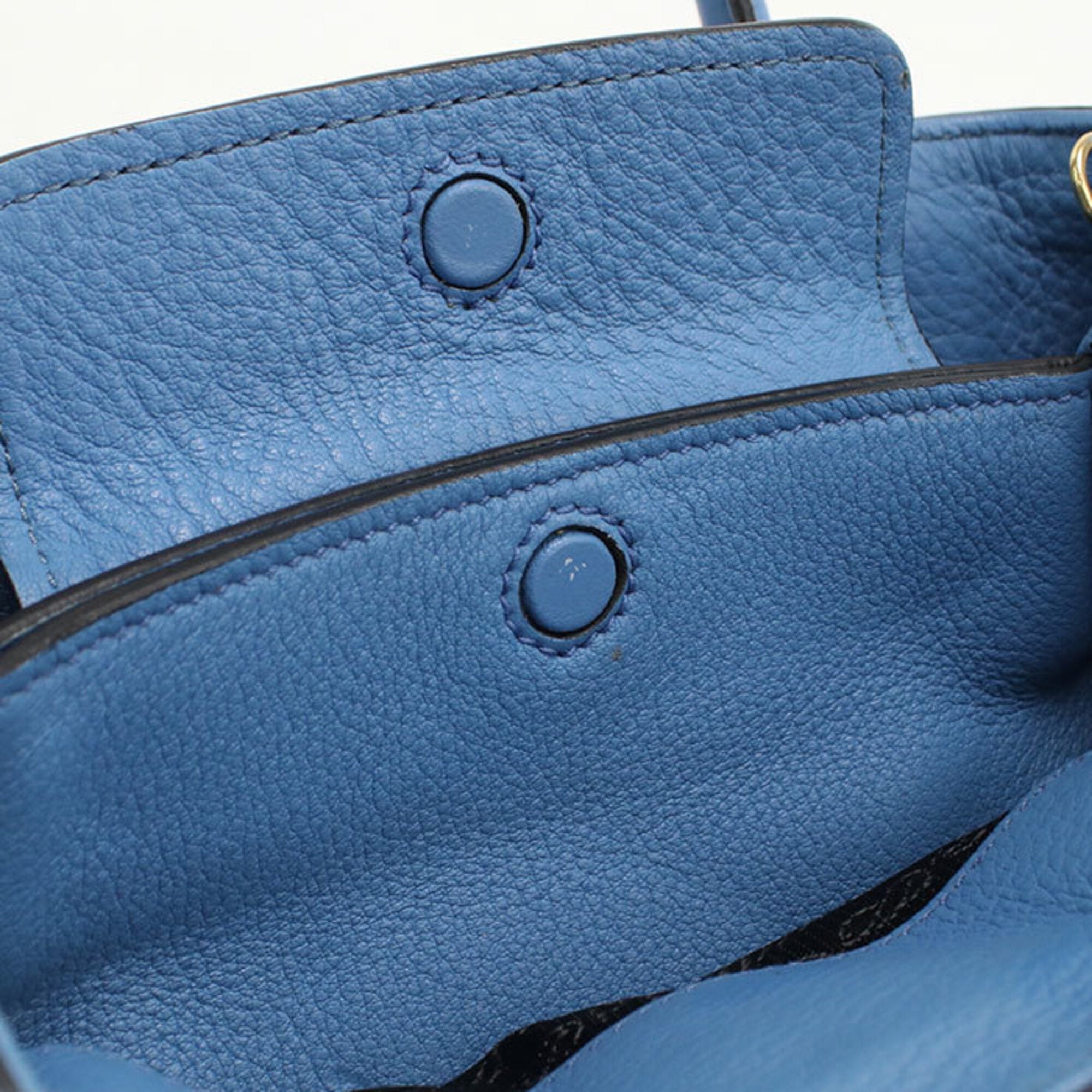 Prada Blue Leather Handbag (Pre-Owned)