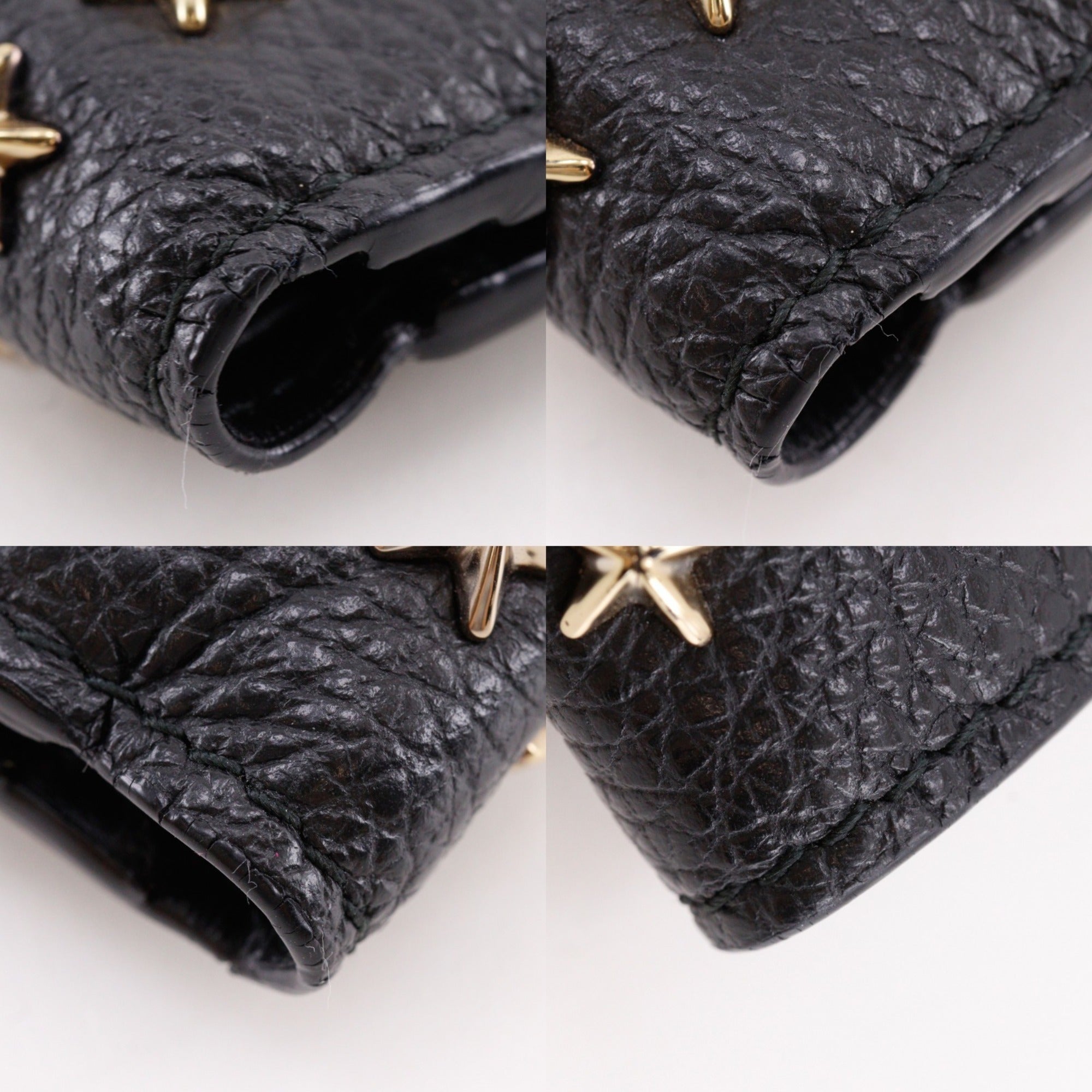 Jimmy Choo Black Leather Wallet (Bi-Fold) (Pre-Owned)