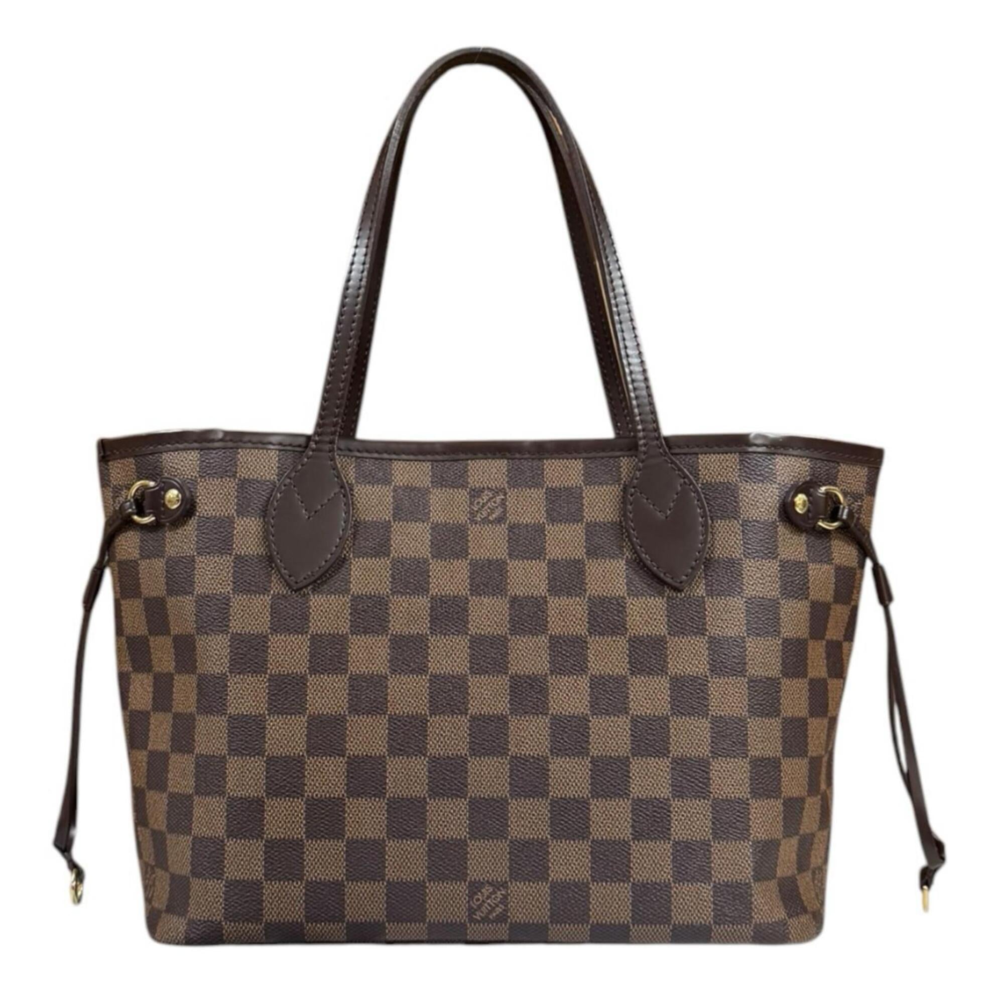 Louis Vuitton Brown Damier Canvas Pouch Tote Bag (Pre-Owned)