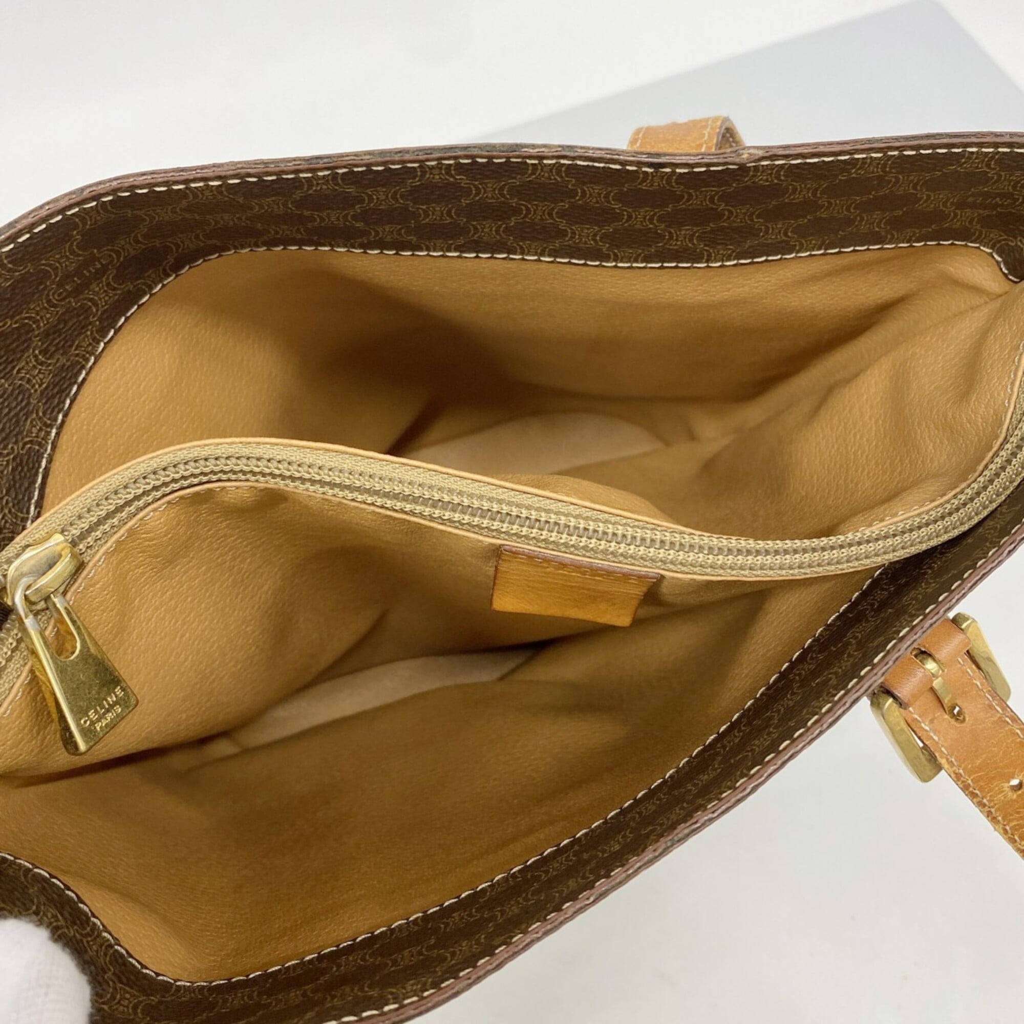 Celine Brown Pvc Tote Bag (Pre-Owned)