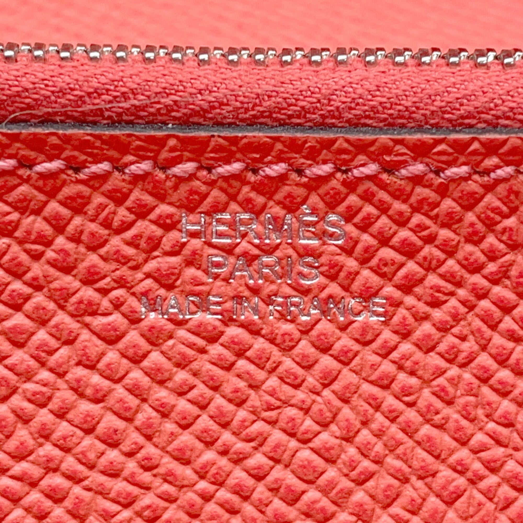 Hermes Kelly Blue Indigo Epsom Leather Chain/Shoulder Wallet (Pre-Owned)