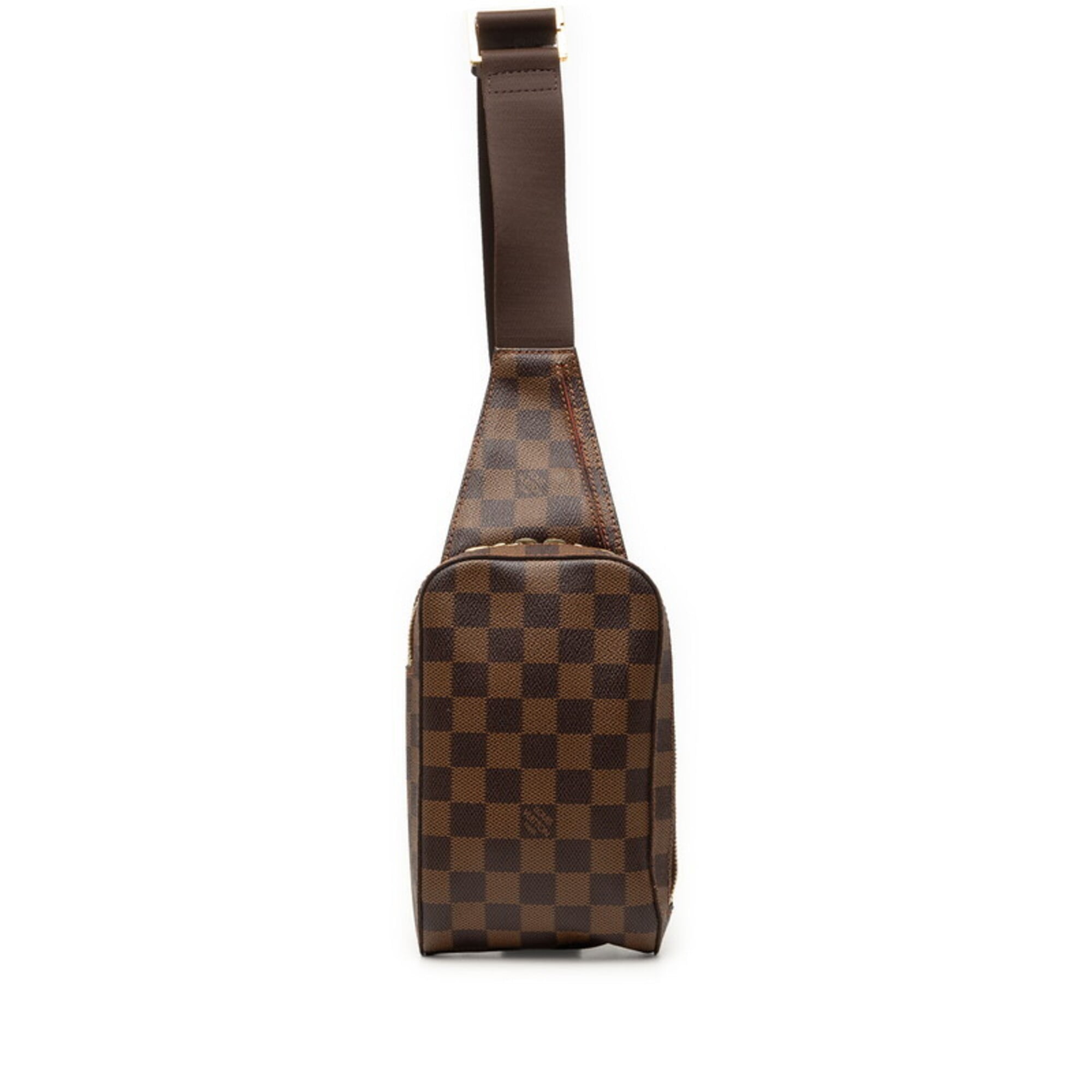 Louis Vuitton Brown Damier Canvas Pvc Leather Sling Bag (Pre-Owned)