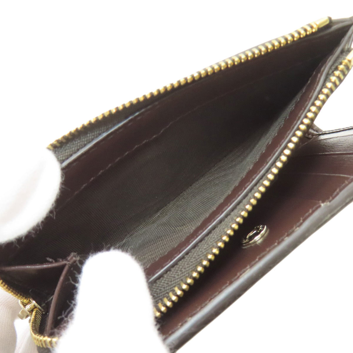 Gucci Brown Canvas Wallet (Bi-Fold) (Pre-Owned)