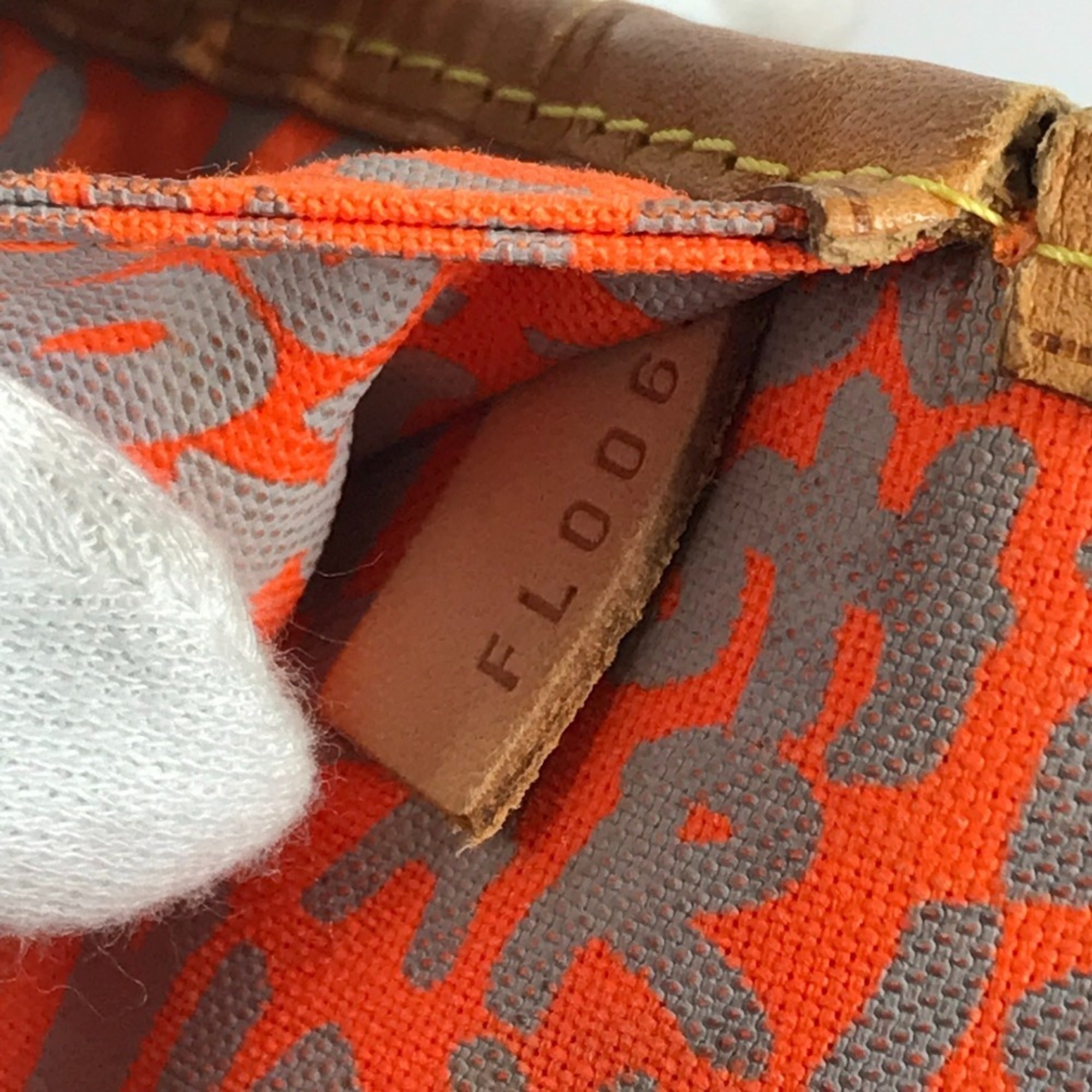 Louis Vuitton Brown Galle Orange Monogram Graffiti Shoulder Bag Tote Bag (Pre-Owned)