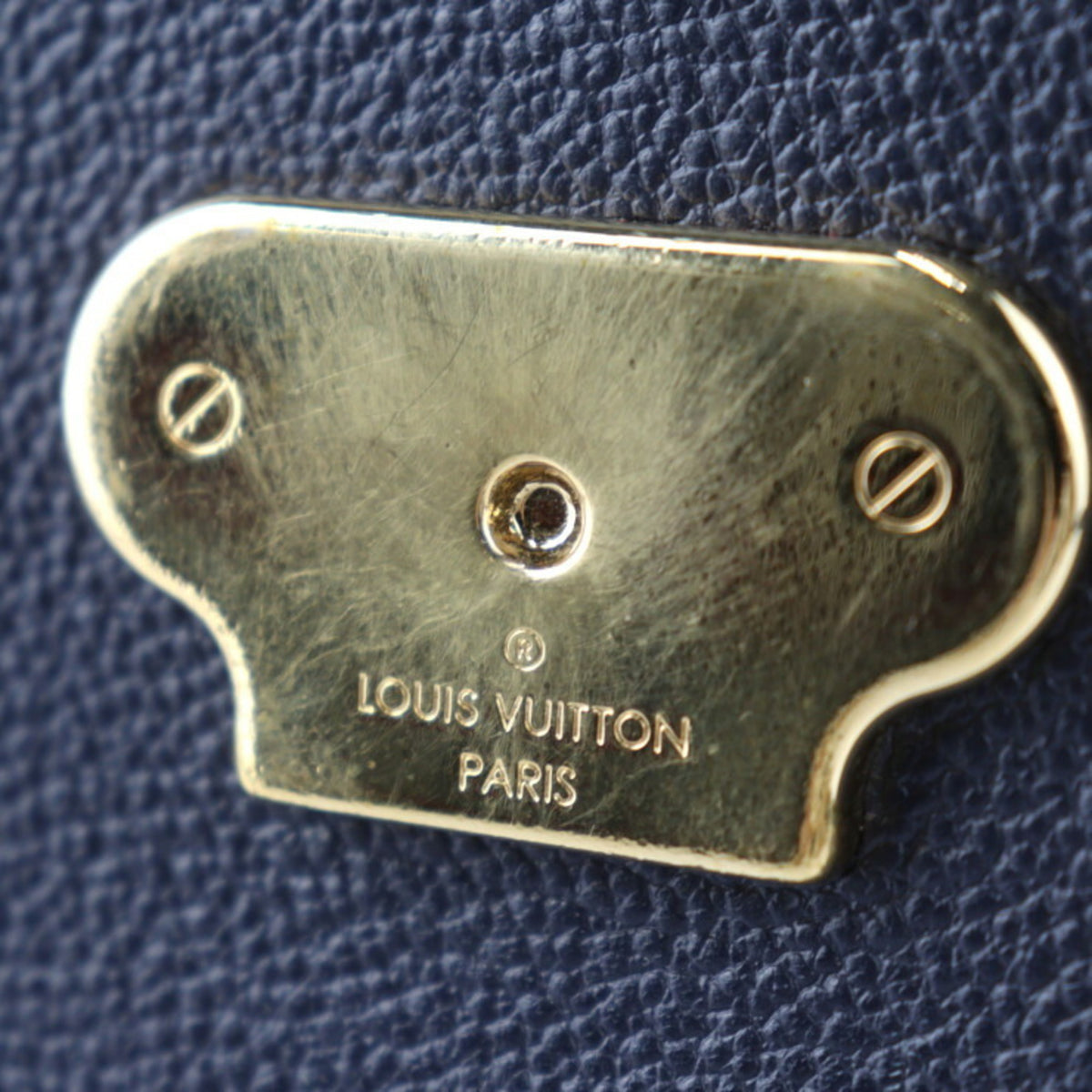 Louis Vuitton Monogram Empreinte Marine Rouge Leather Handbag Pochette Shoulder Bag (Pre-Owned)
