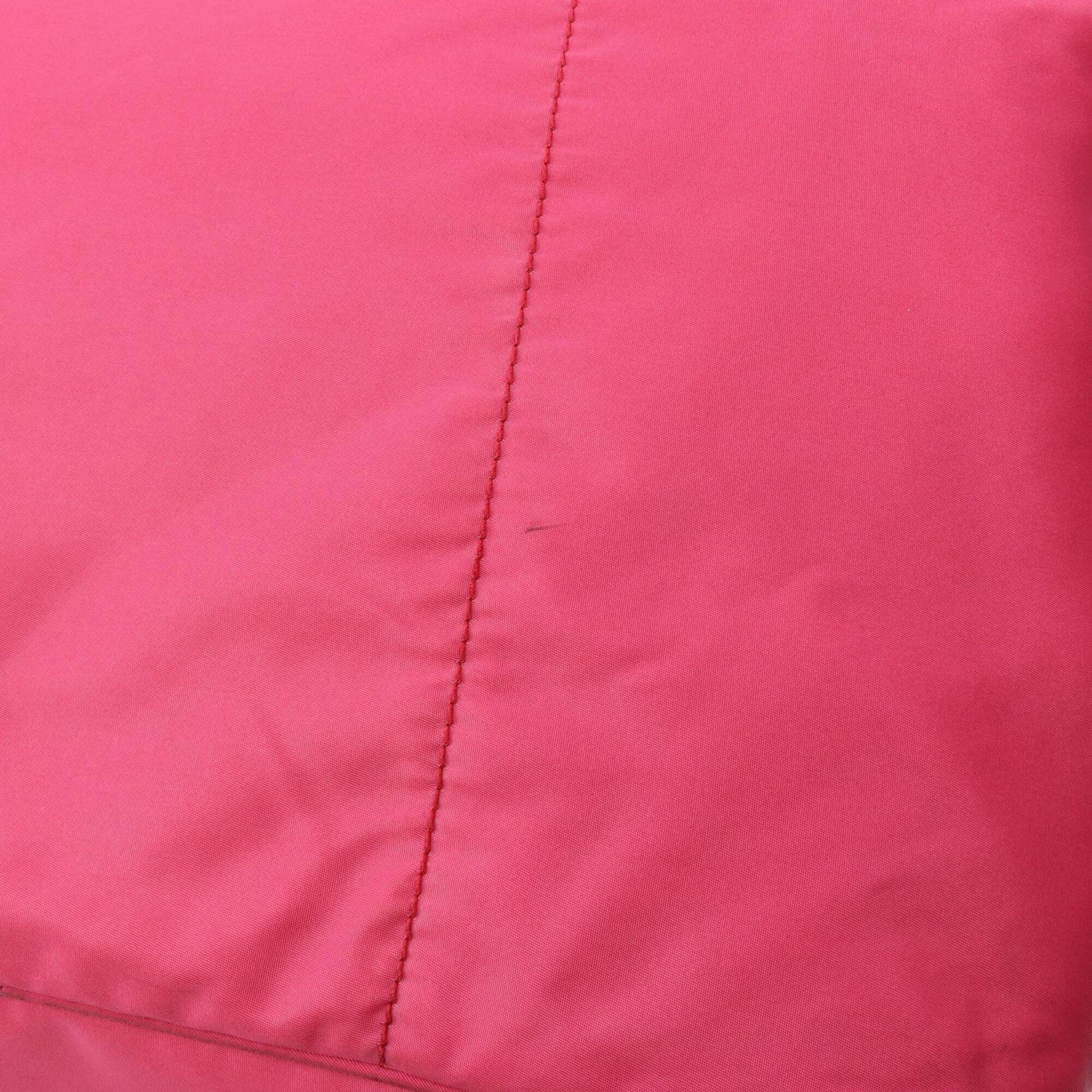 Prada Pink Nylon Leather Handbag Tote Bag (Pre-Owned)
