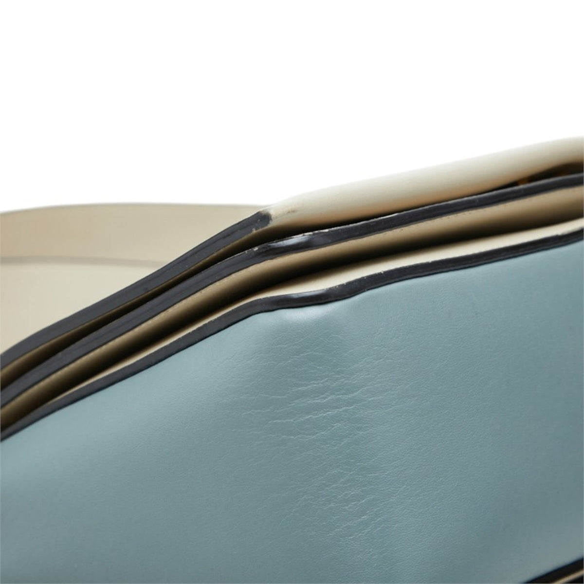 Celine Blue Grayish Leather Shoulder Bag (Pre-Owned)