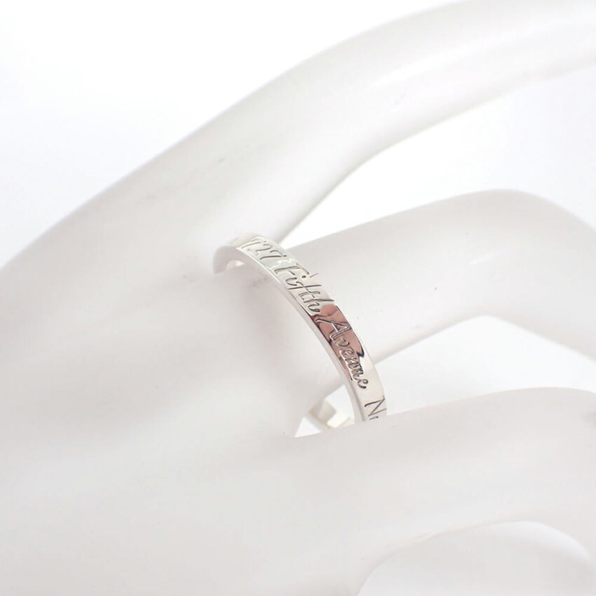 Tiffany Sterling Silver 925 Band Ring (Pre-Owned)
