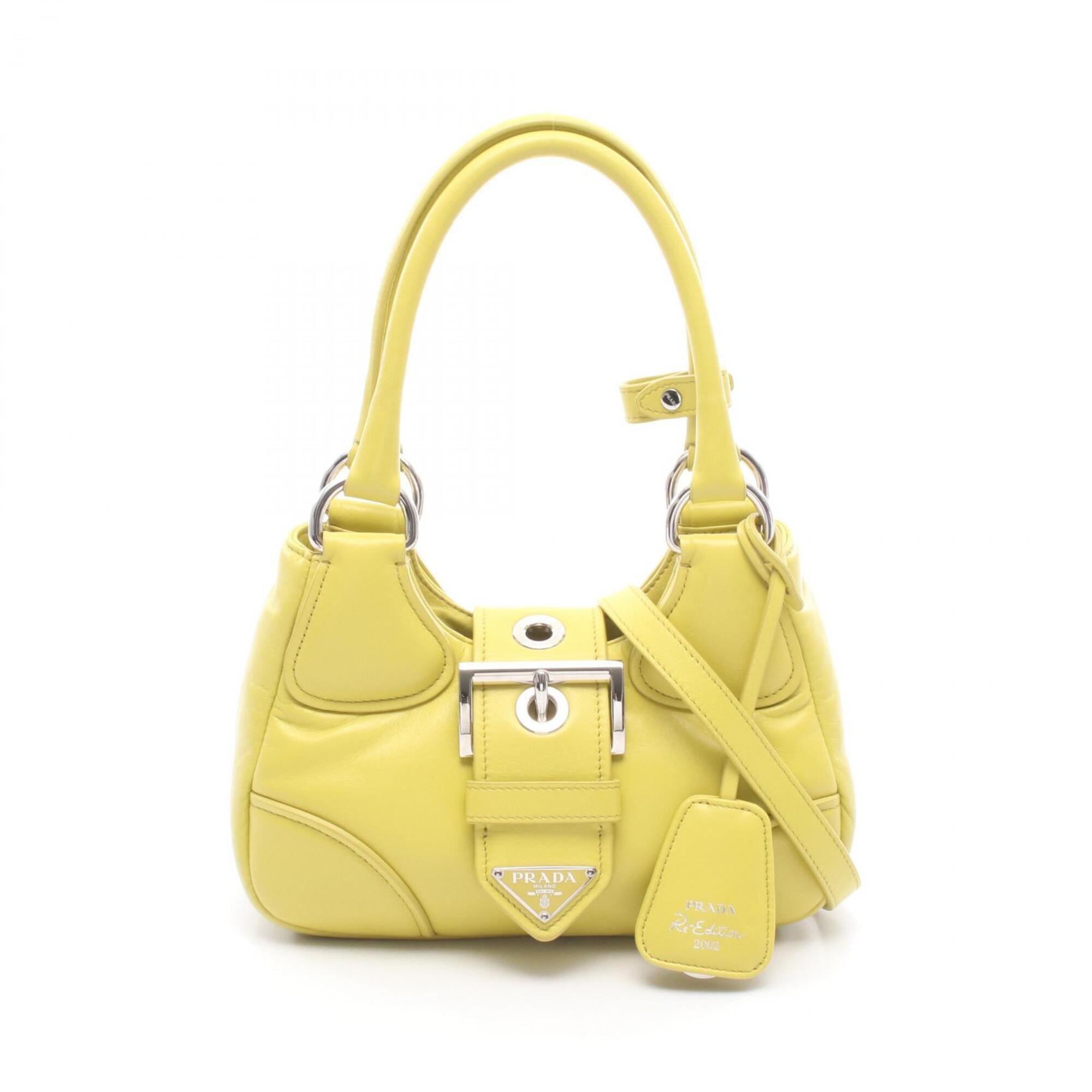 Prada Yellow Leather Handbag (Pre-Owned)