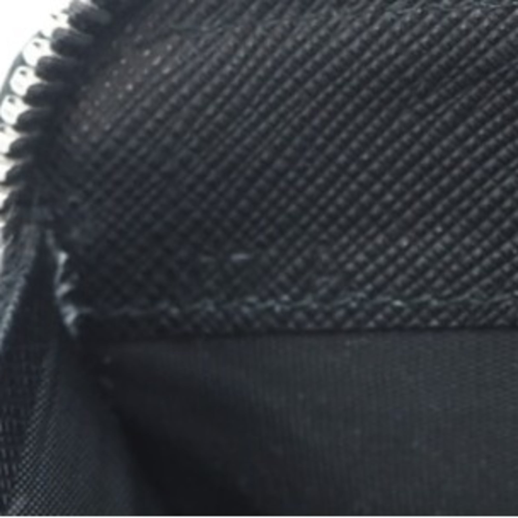 Prada Saffiano Black Leather Saffiano Long Wallet (Bi-Fold) (Pre-Owned)