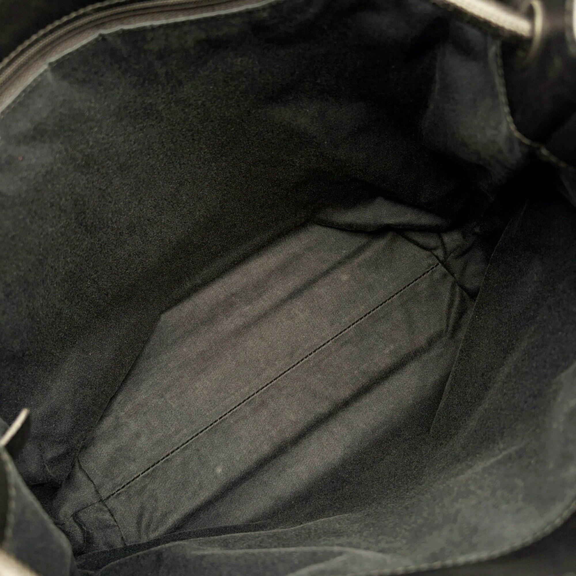 Gucci Black Gg Canvas Shoulder Bag Tote Bag (Pre-Owned)