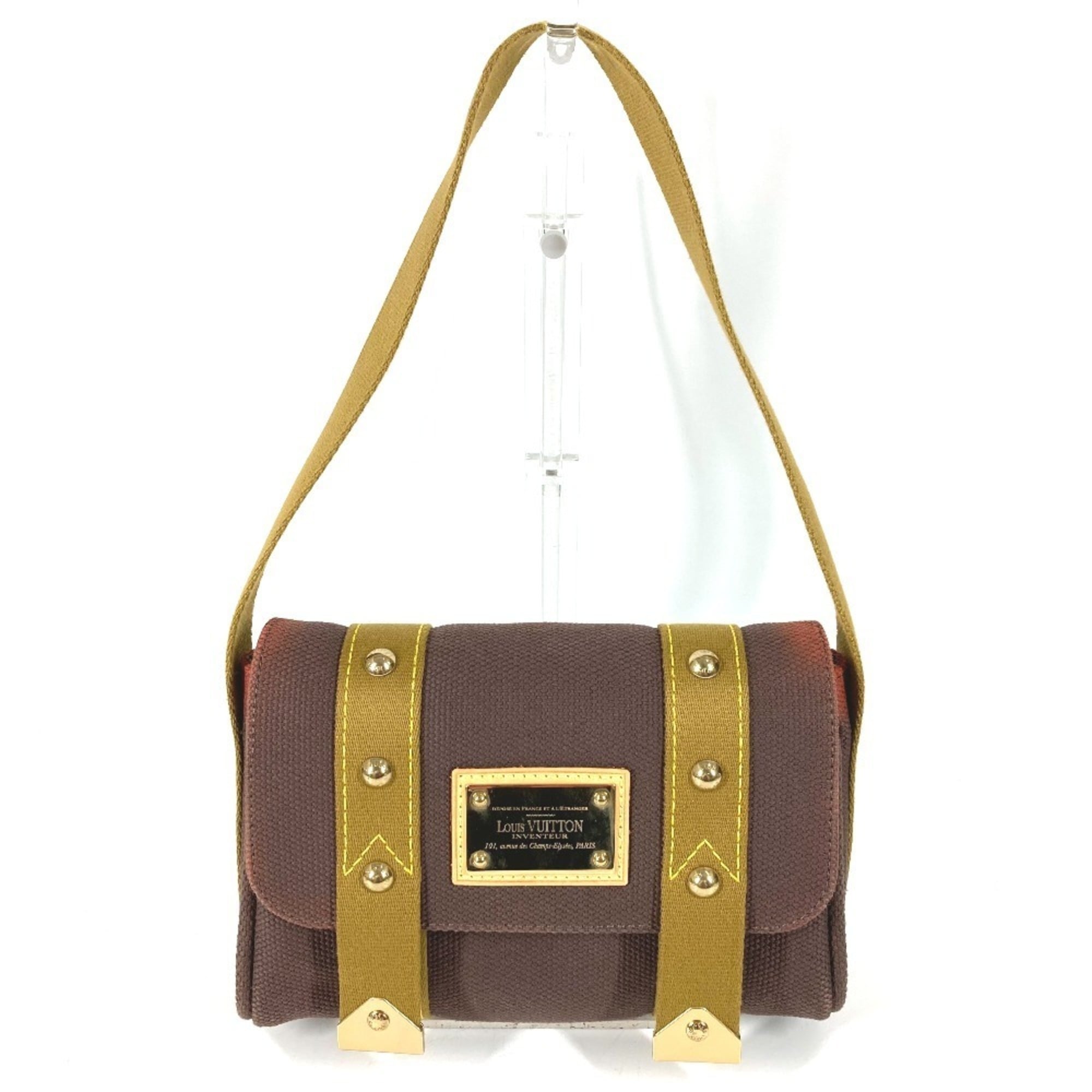 Louis Vuitton Brown Canvas Shoulder Bag (Pre-Owned)