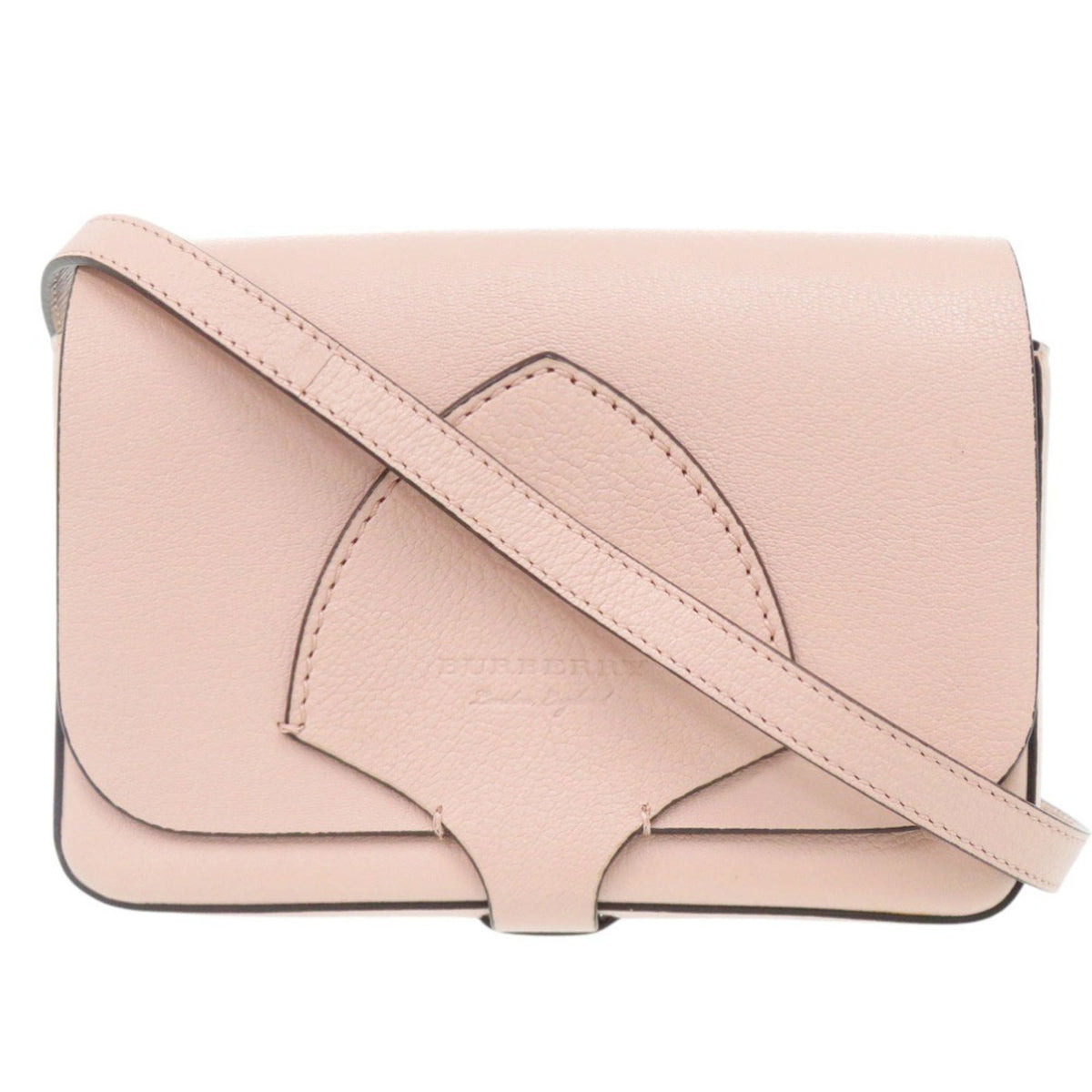 Burberry Pink Leather Shoulder Bag (Pre-Owned)
