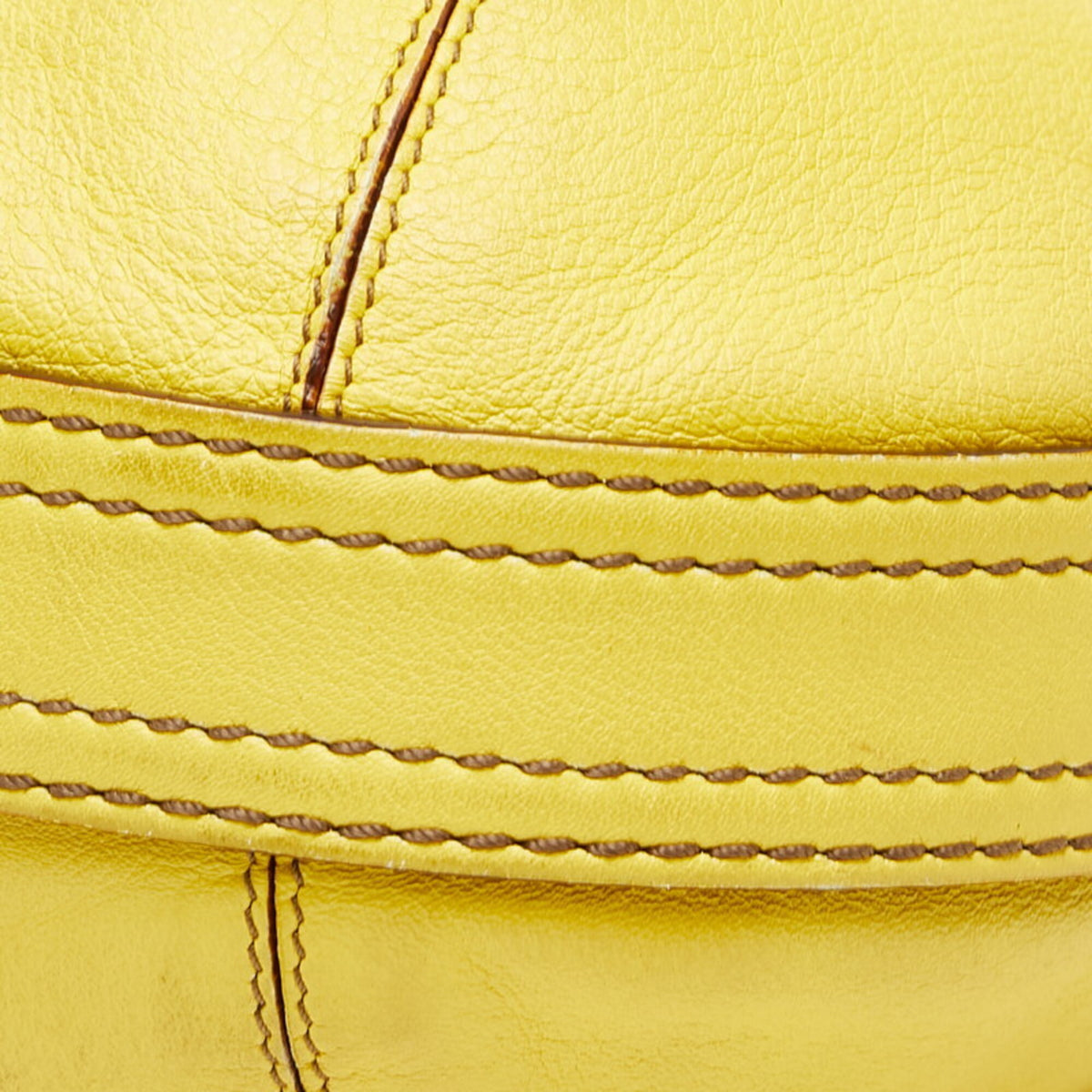 Loewe Yellow Leather Handbag Shoulder Bag (Pre-Owned)