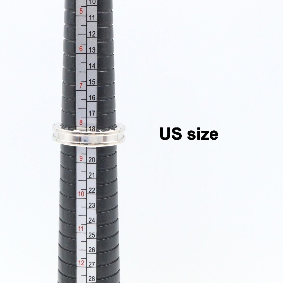 Bvlgari Silver White Gold (18K) Band Ring (Pre-Owned)