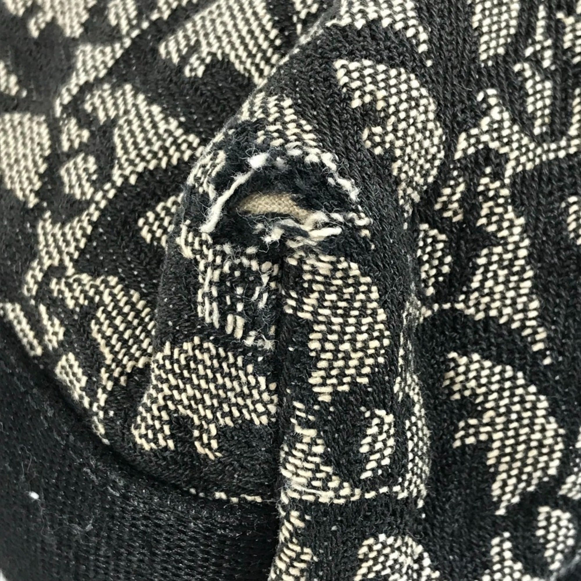 Christian Dior Black Canvas Leather Shoulder Bag (Pre-Owned)